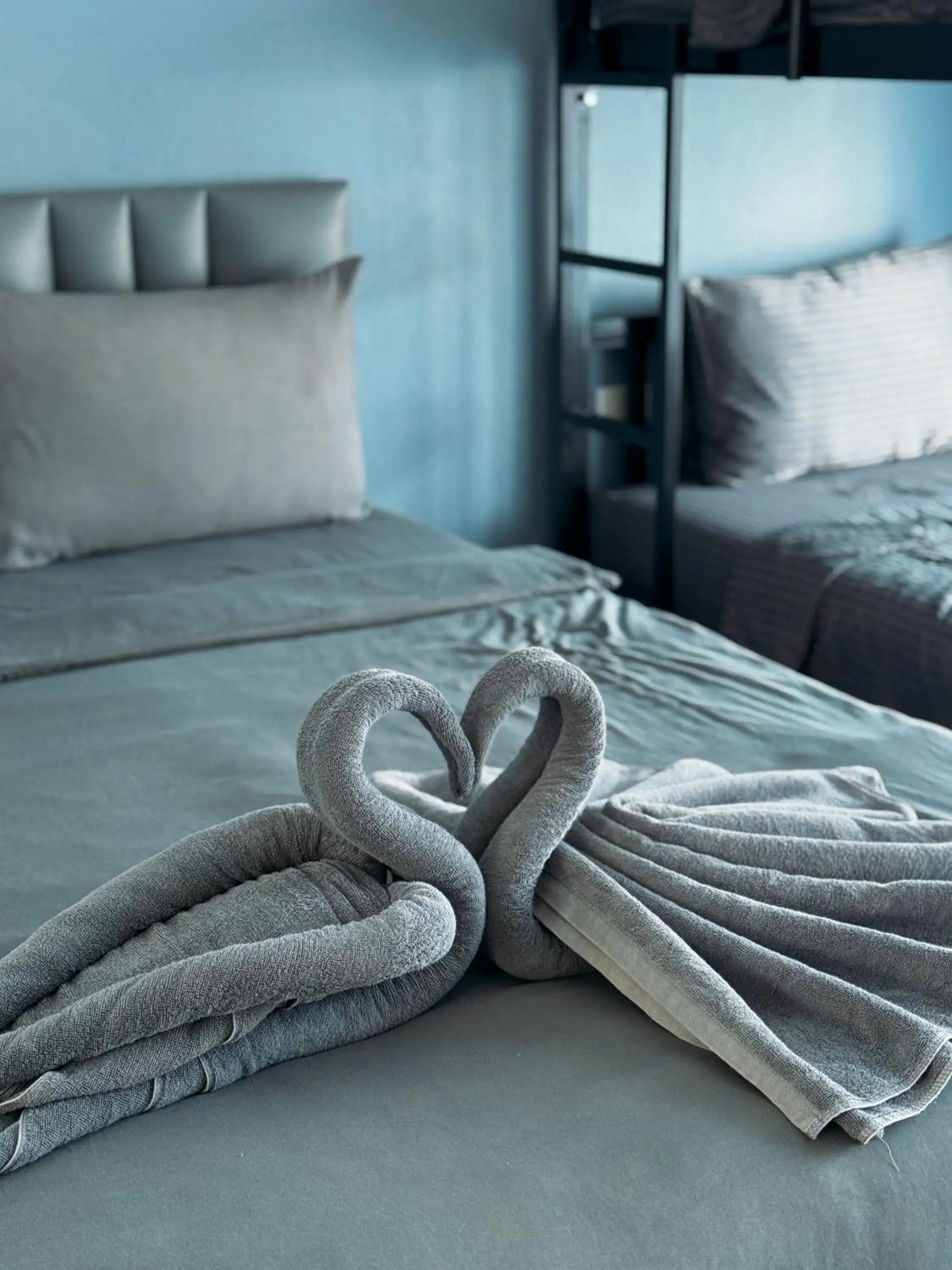 Bed in Reboot Retreat Beach Resort, Restaurant, and Coffee Shop Bed in Reboot Retreat Beach Resort, Restaurant, and Coffee Shop