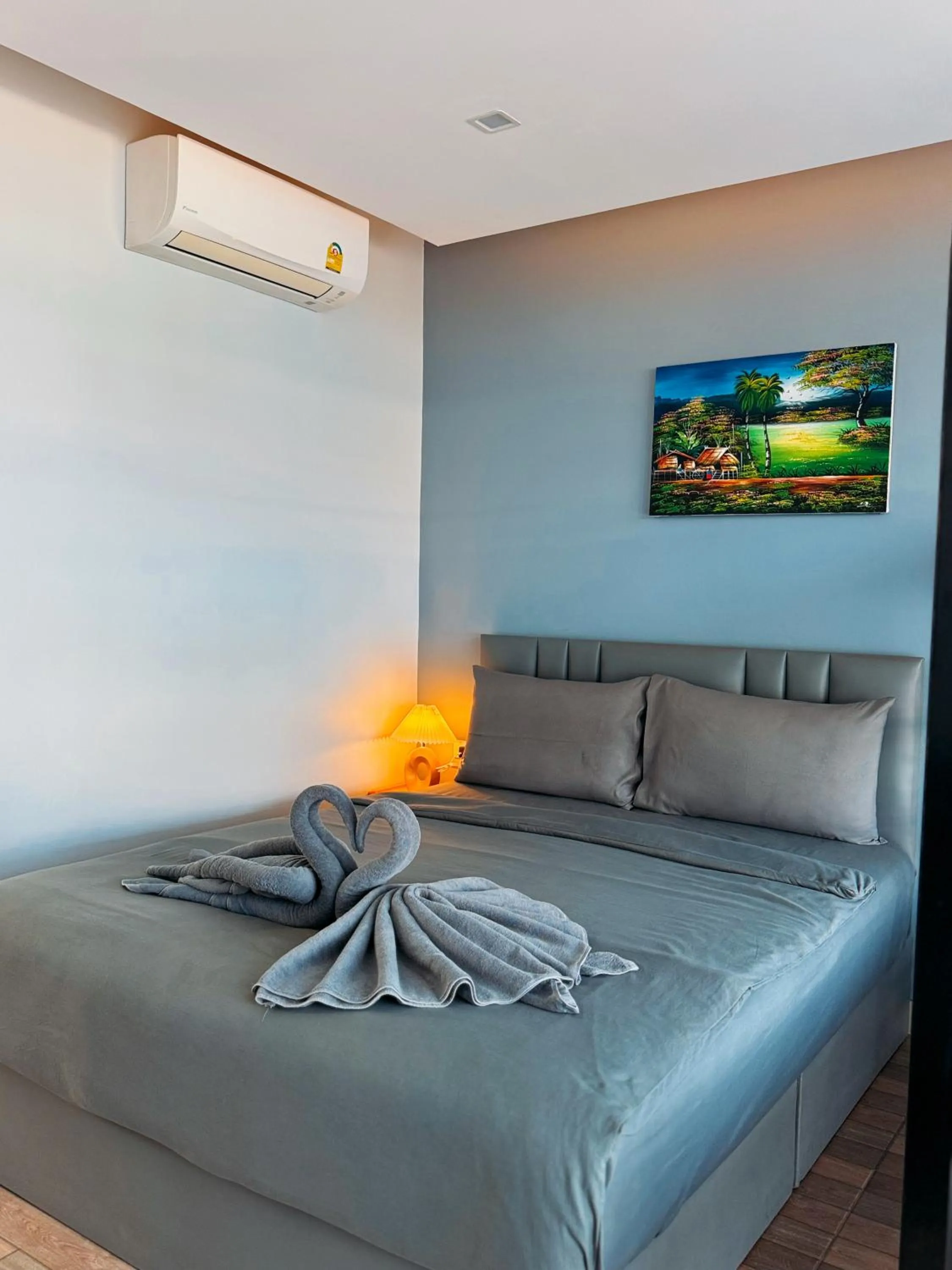 Bed in Reboot Retreat Beach Resort, Restaurant, and Coffee Shop