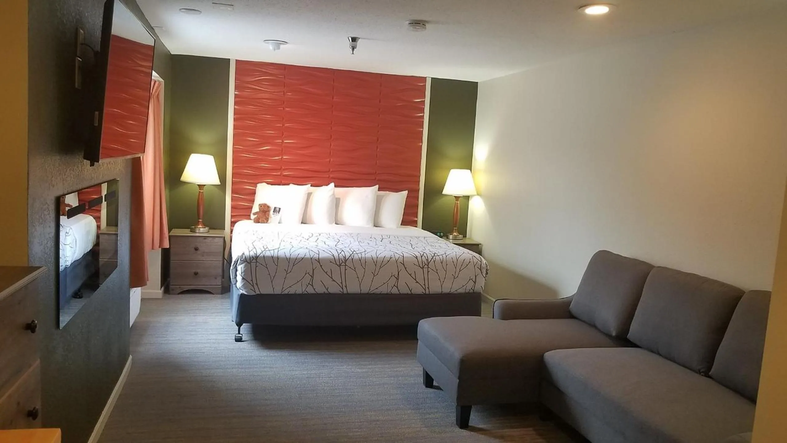 Bed in Roosevelt Inn Mount Rushmore