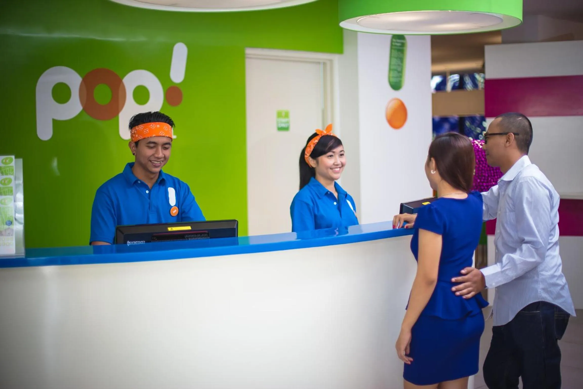 Lobby or reception in POP! Hotel Denpasar