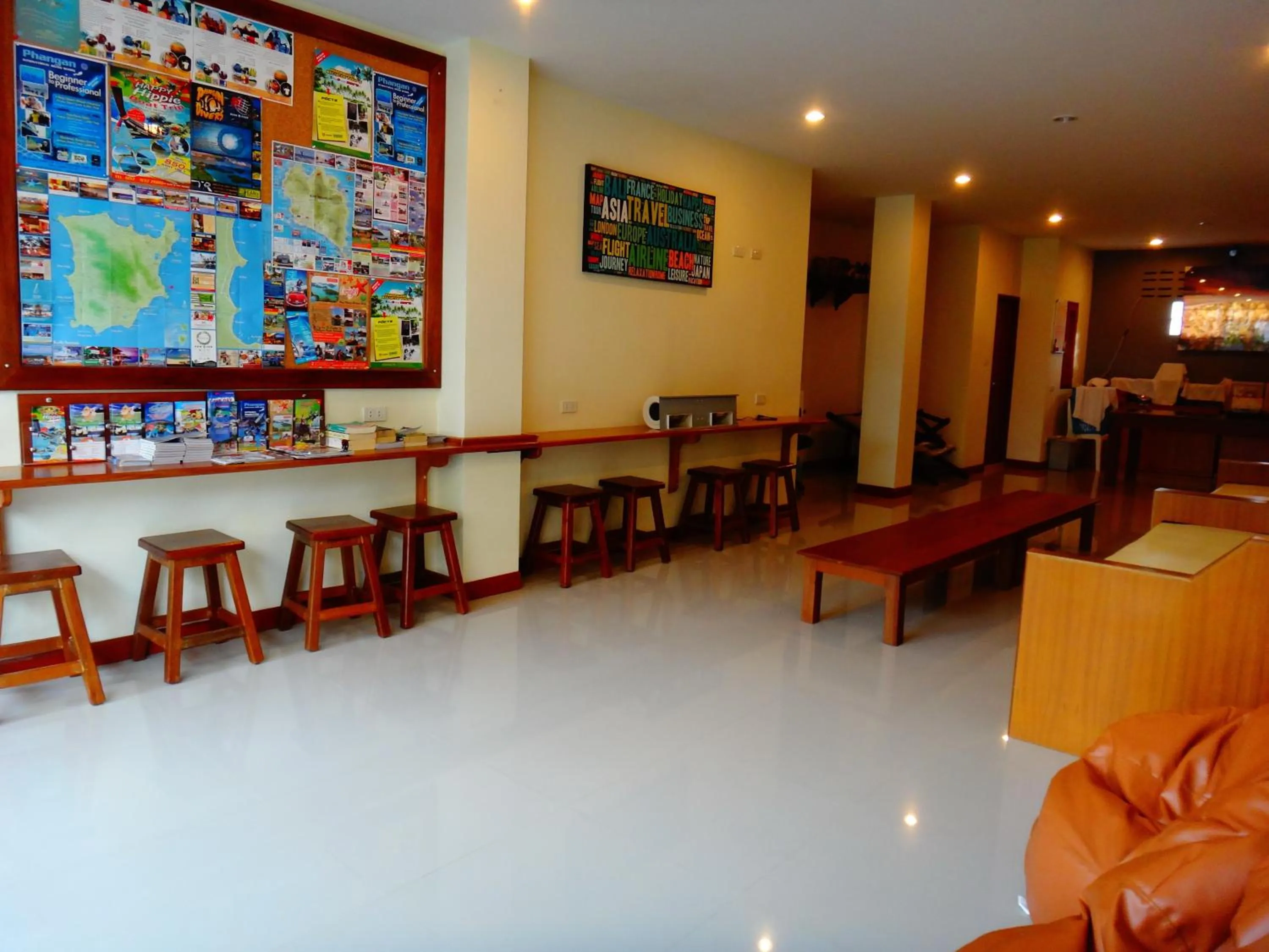 Lobby or reception in Phangan Pearl Hostel