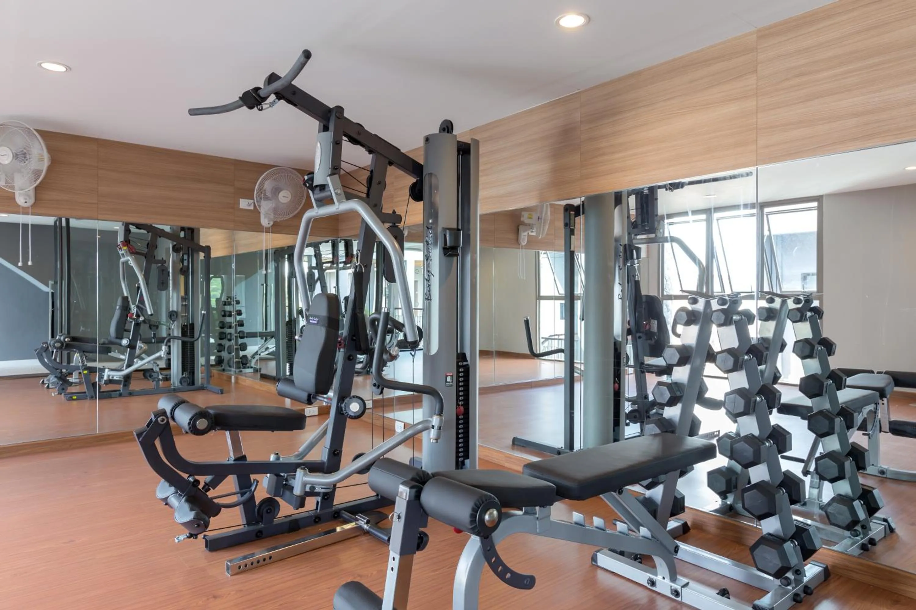 Fitness centre/facilities in X10 Seaview Suites at Panwa Beach