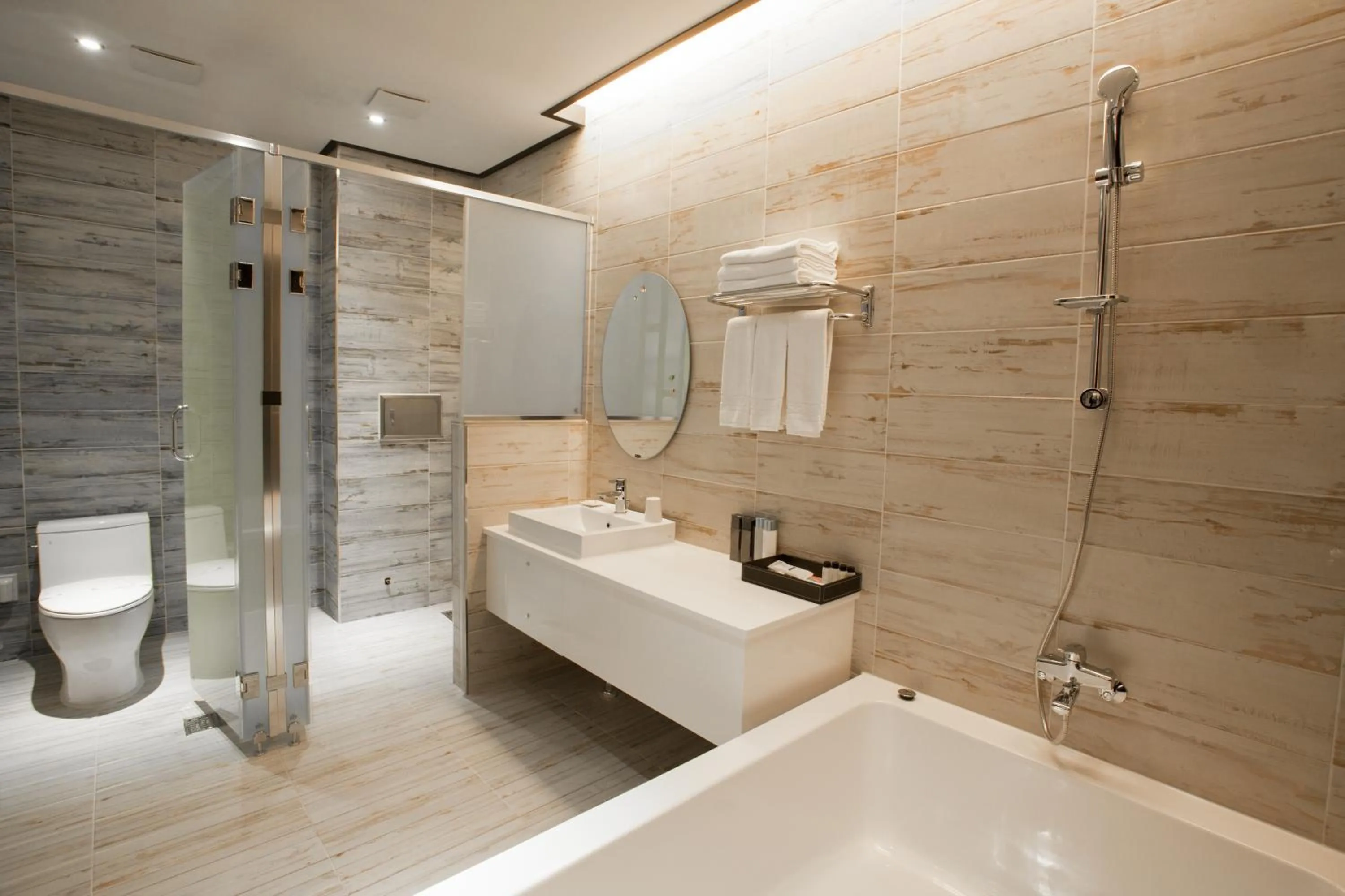 Bathroom in CS Premier Hotel