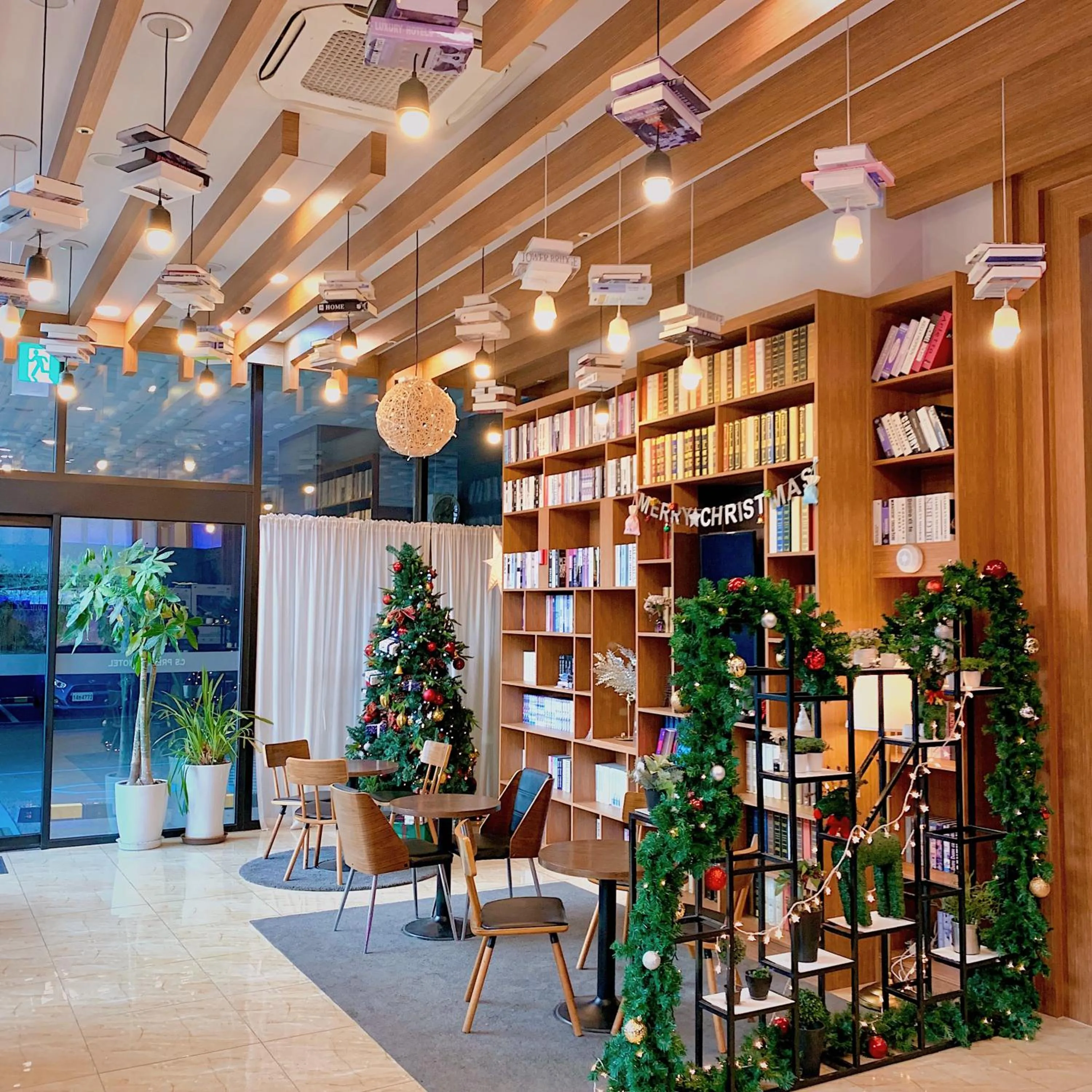 Library in CS Premier Hotel