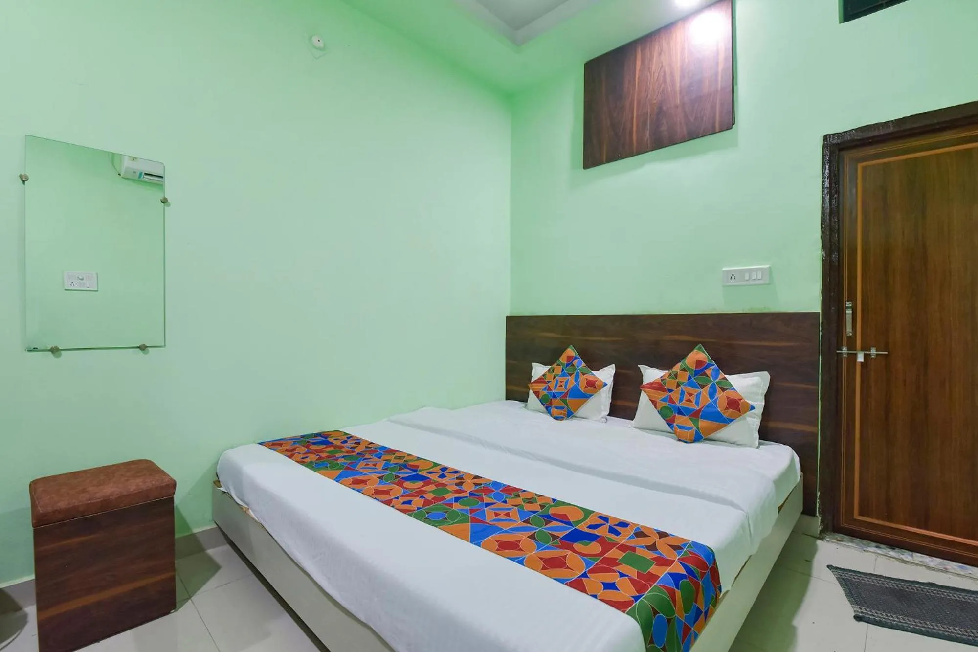 Bed in Via Shree Krishna Guest House