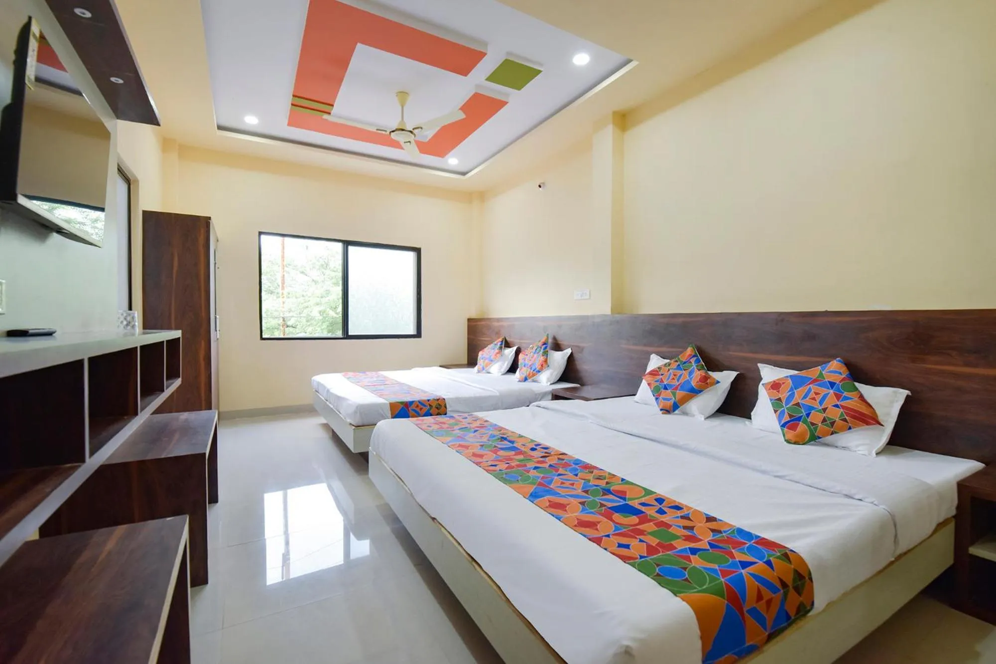 Bed in Via Shree Krishna Guest House