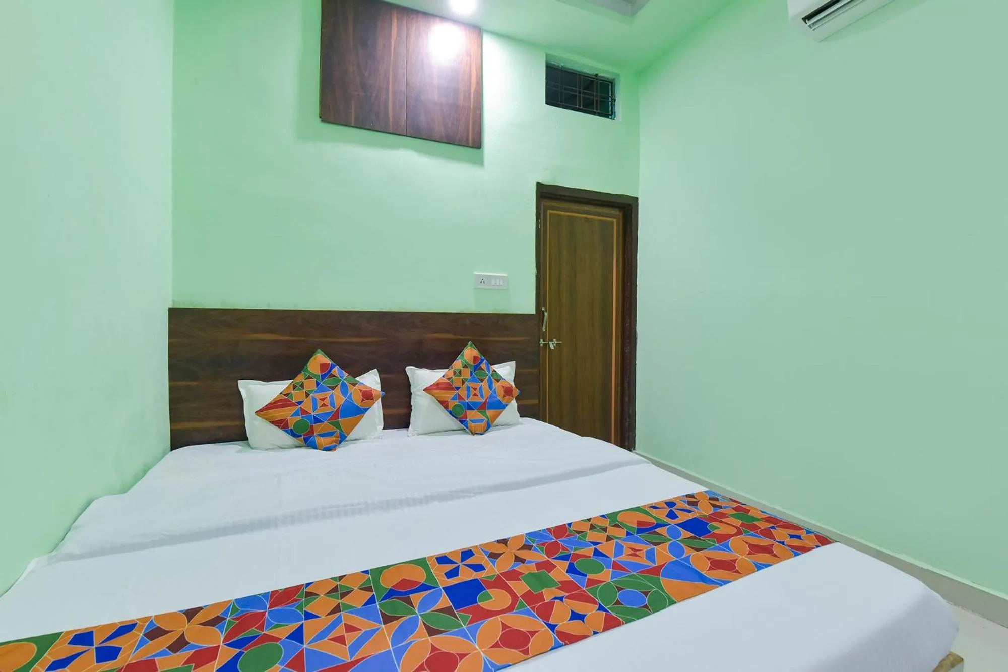 Bed in Via Shree Krishna Guest House