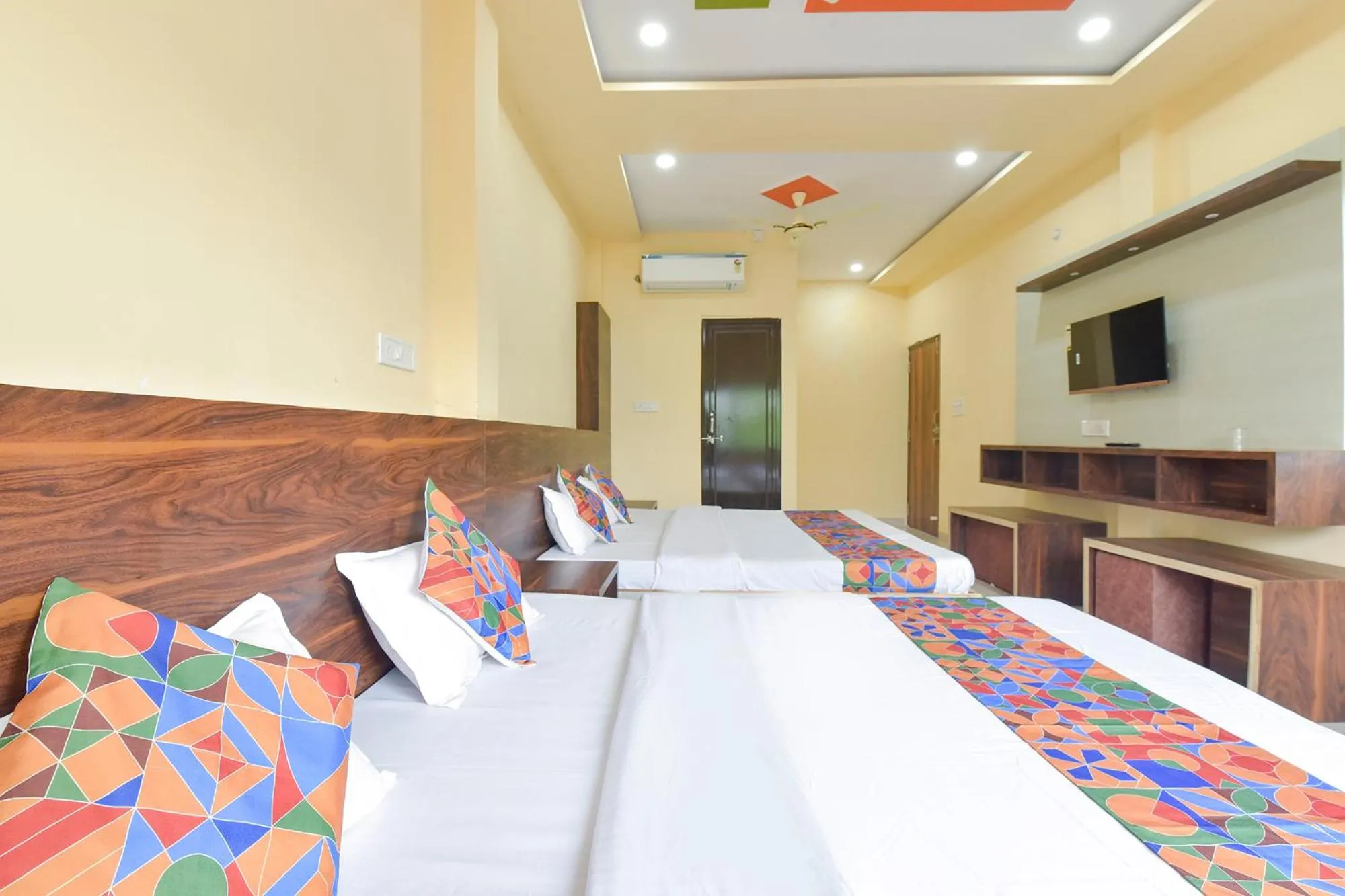 Bed in Via Shree Krishna Guest House