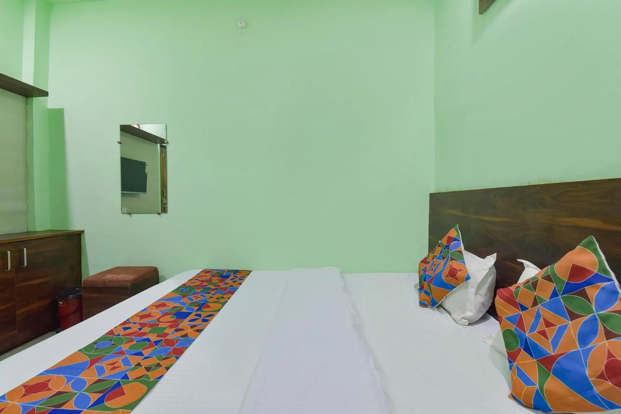 Bed in Via Shree Krishna Guest House