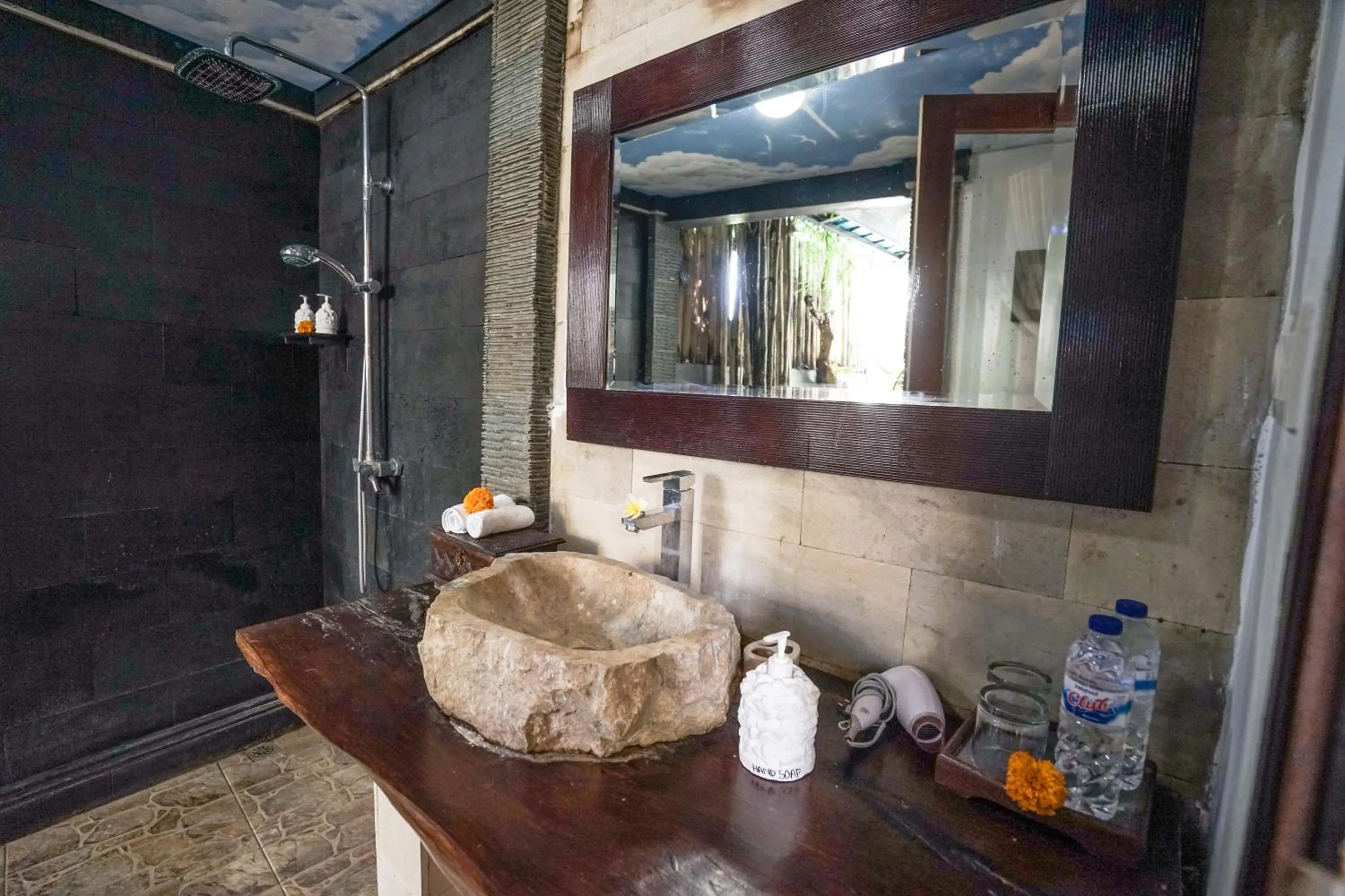 Shower in KTS Balinese Villas