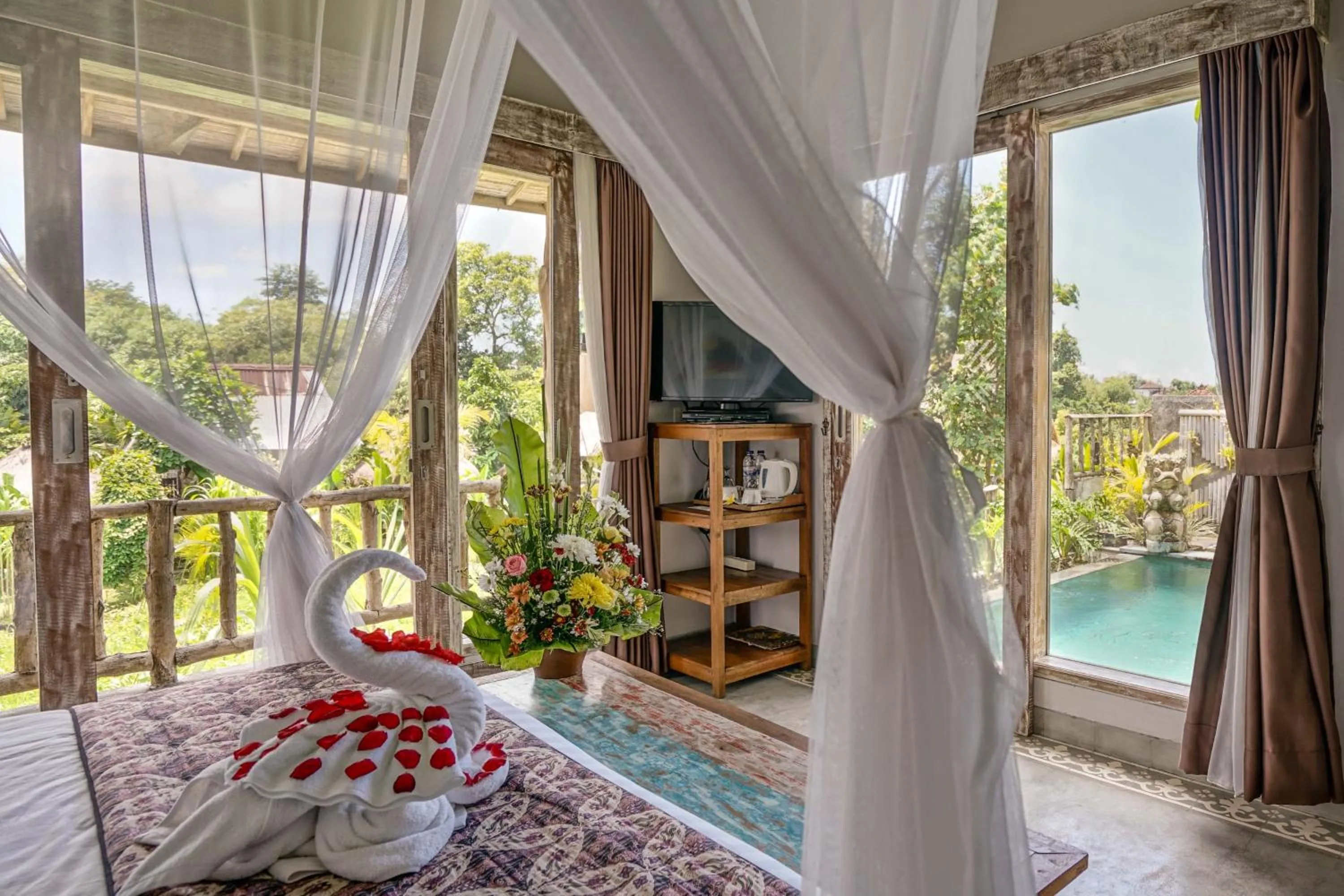 Bedroom in KTS Balinese Villas