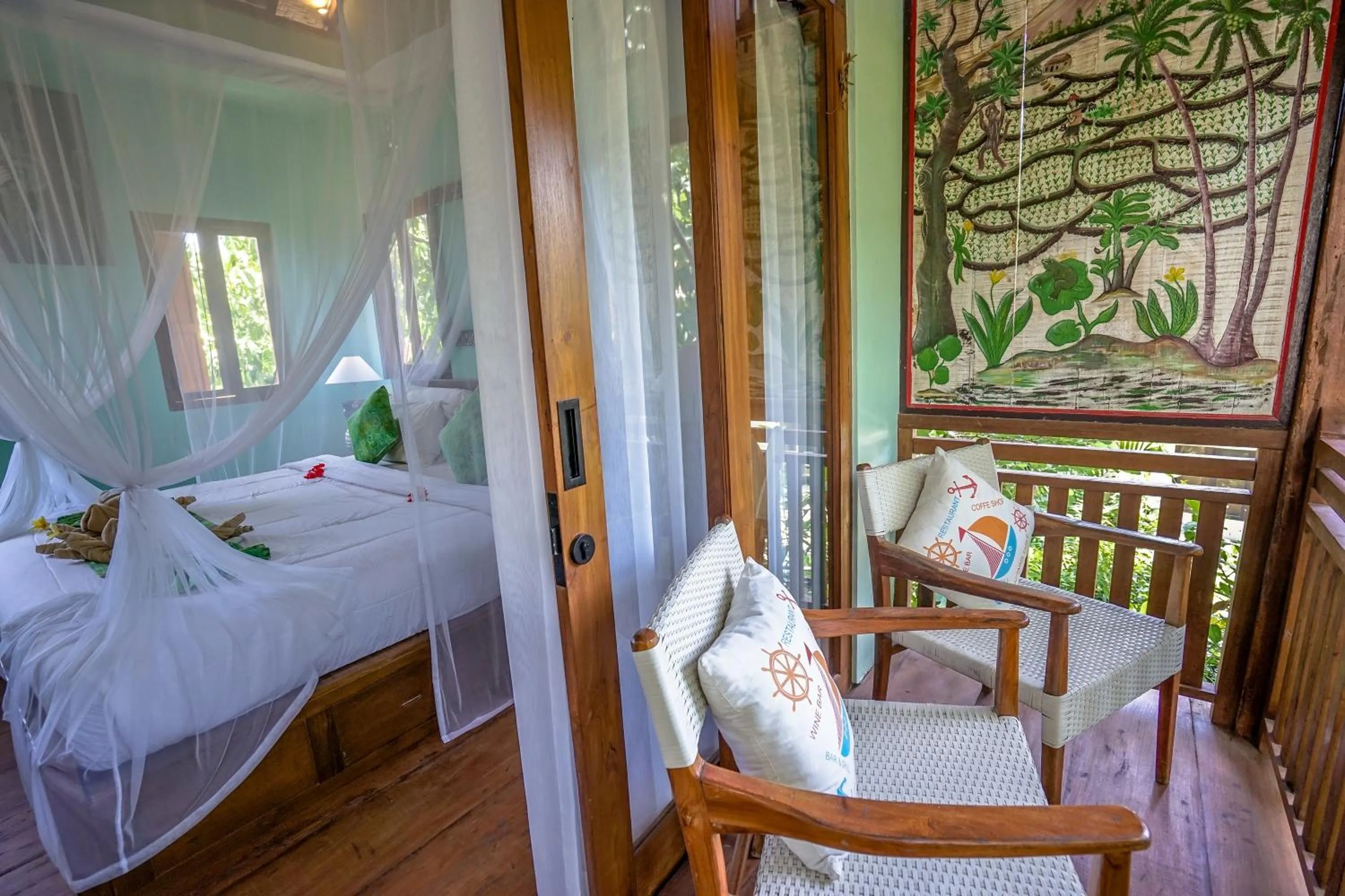 Bed in KTS Balinese Villas