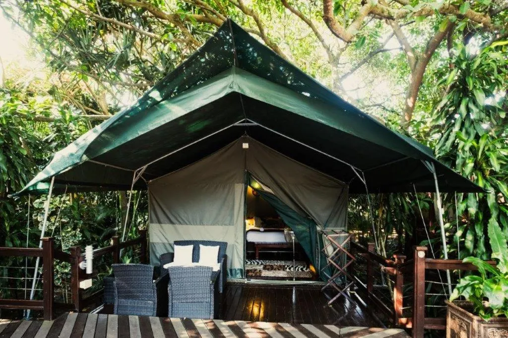 Patio in Luxury Tented Village @ Urban Glamping