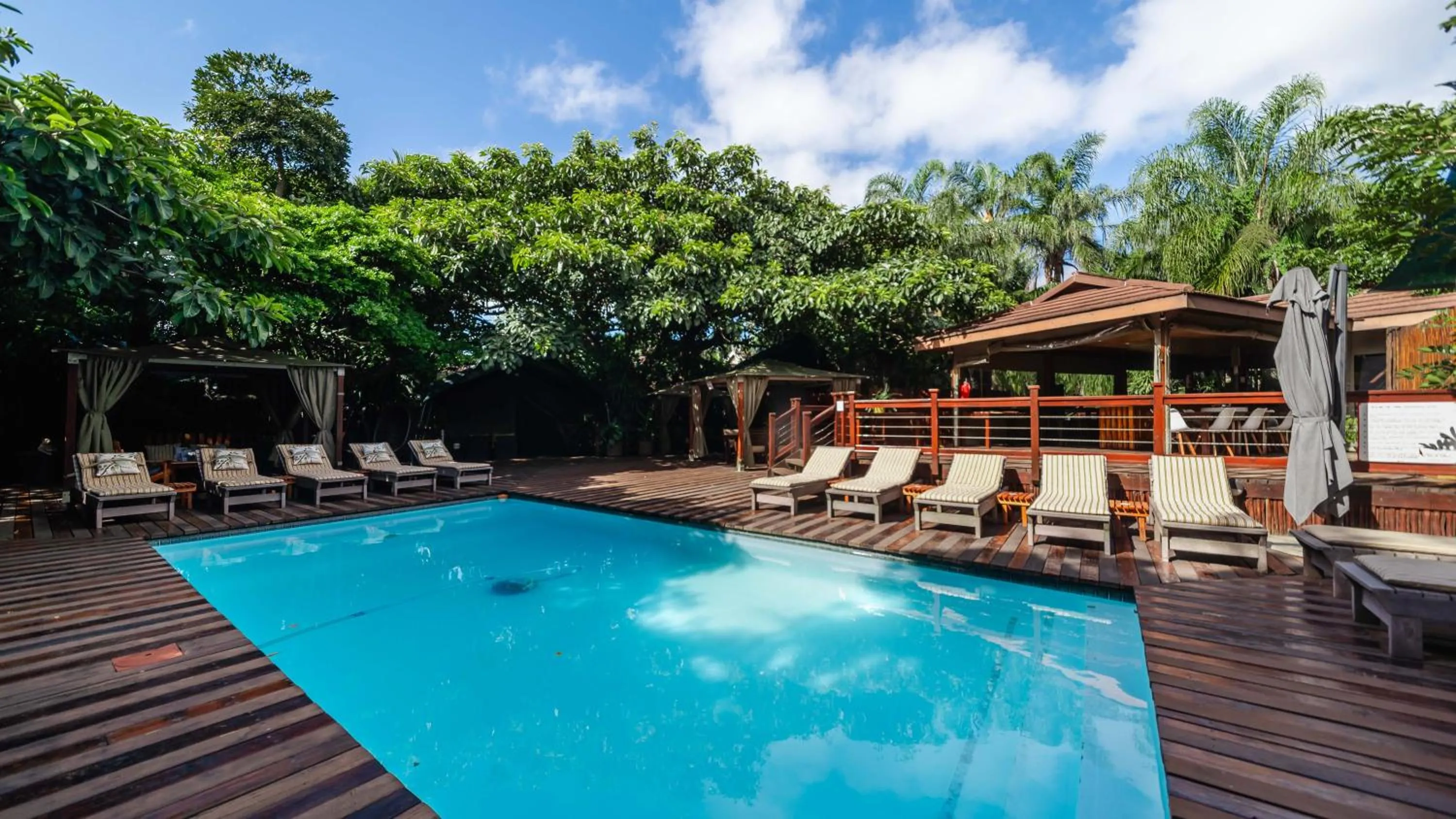 Pool view in Luxury Tented Village @ Urban Glamping