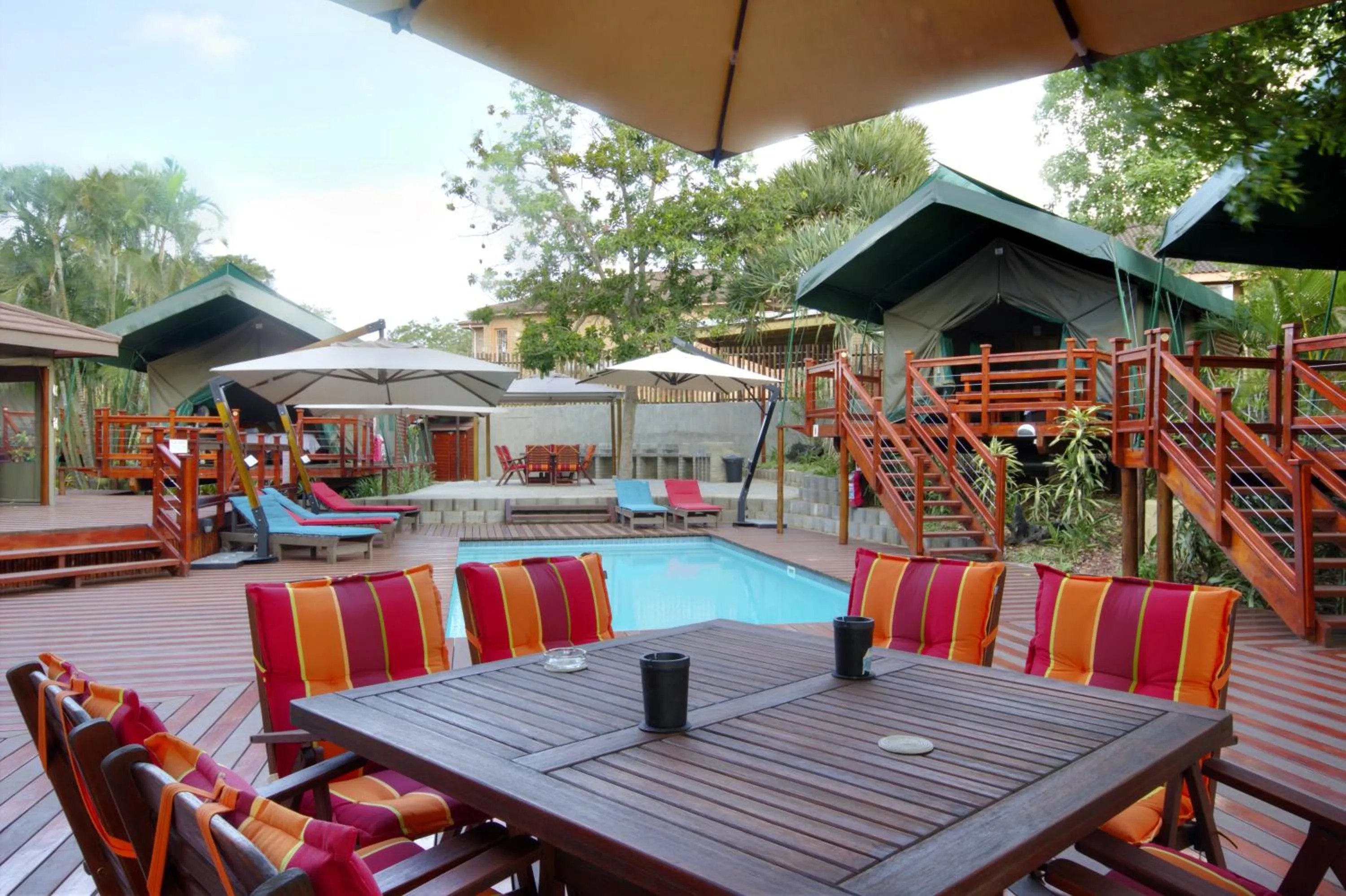 Swimming pool in Luxury Tented Village @ Urban Glamping