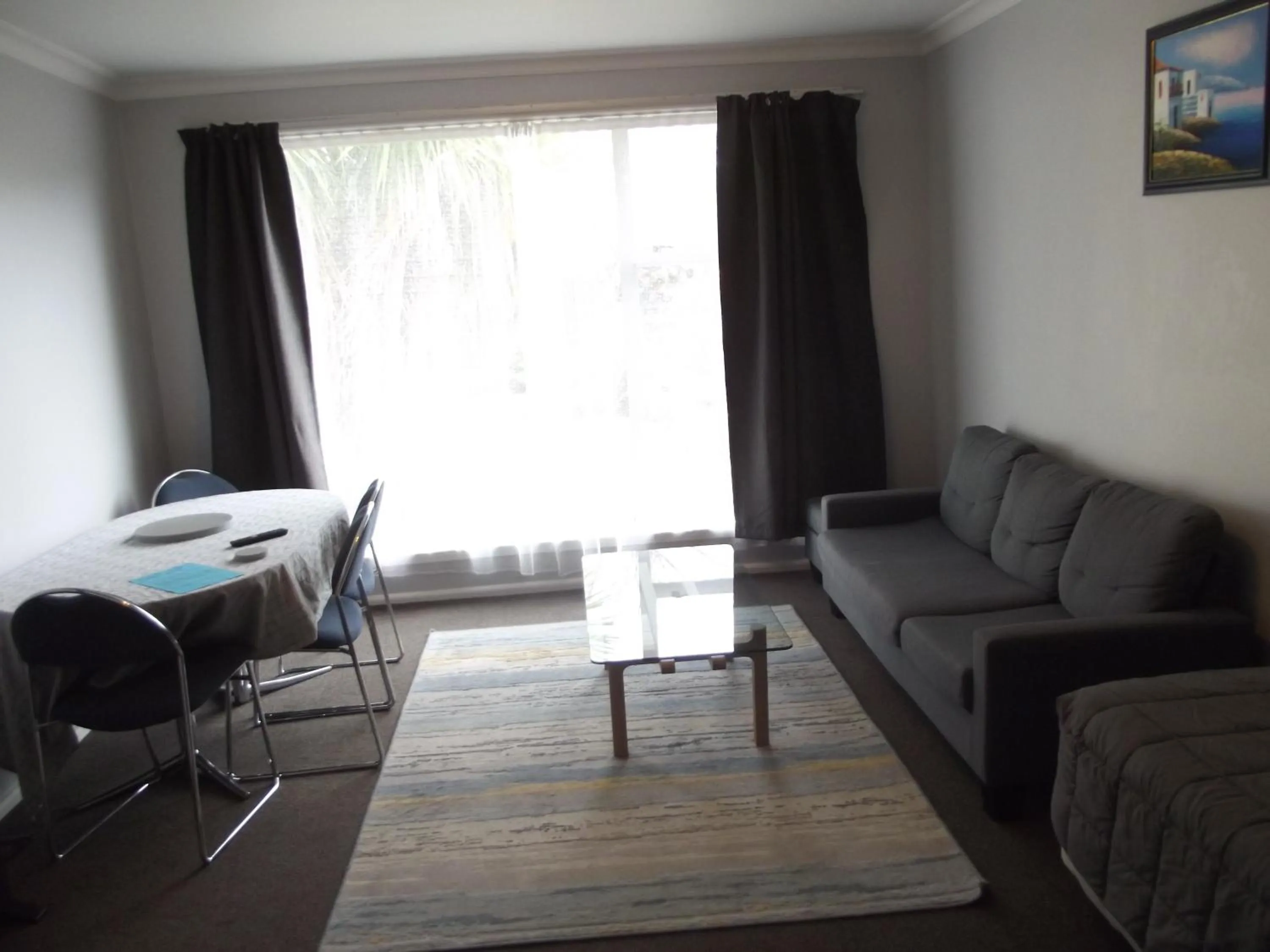 Seating area in Admiral Motel