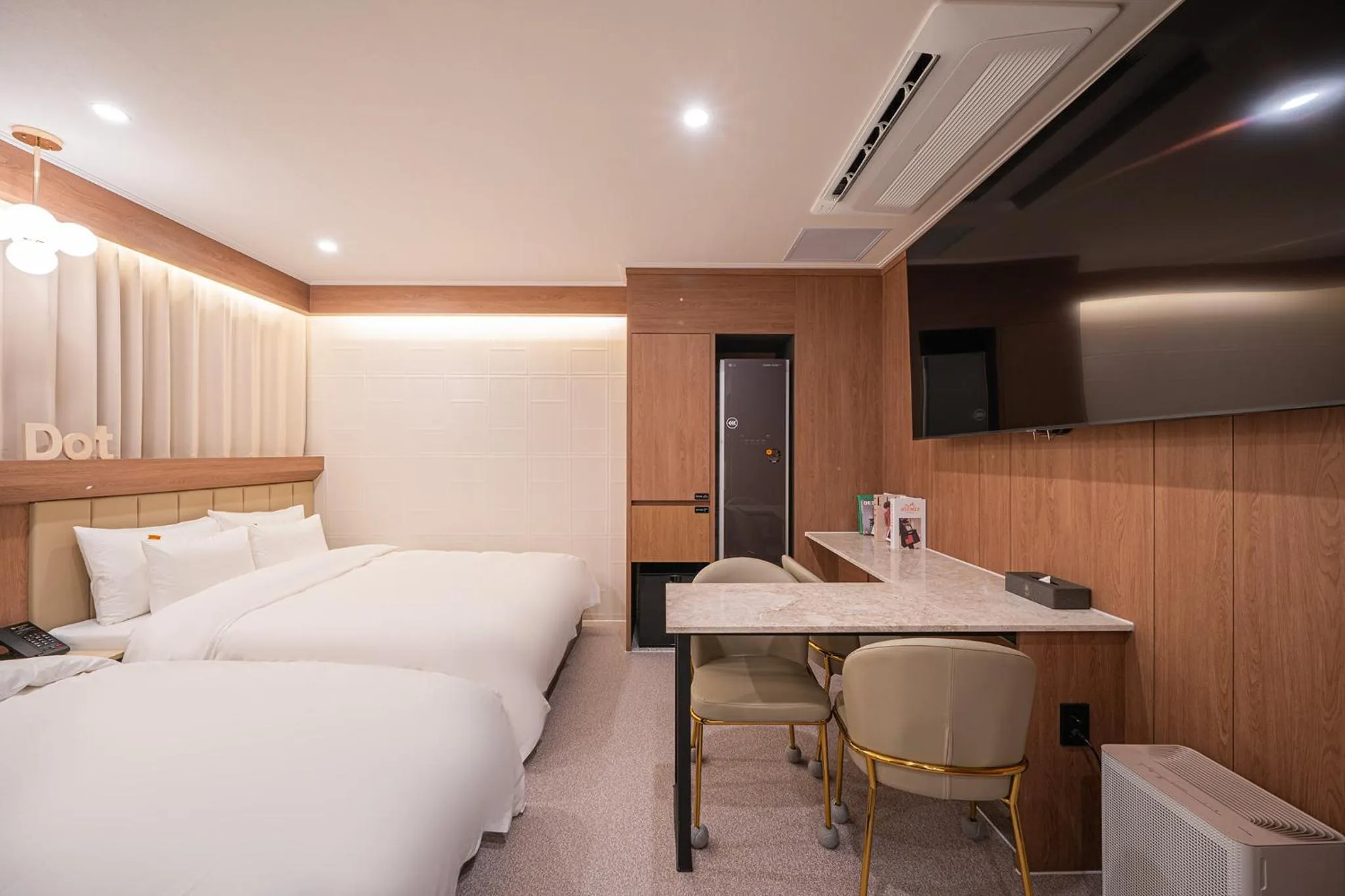 Bed in Brown Dot Hotel Sangju