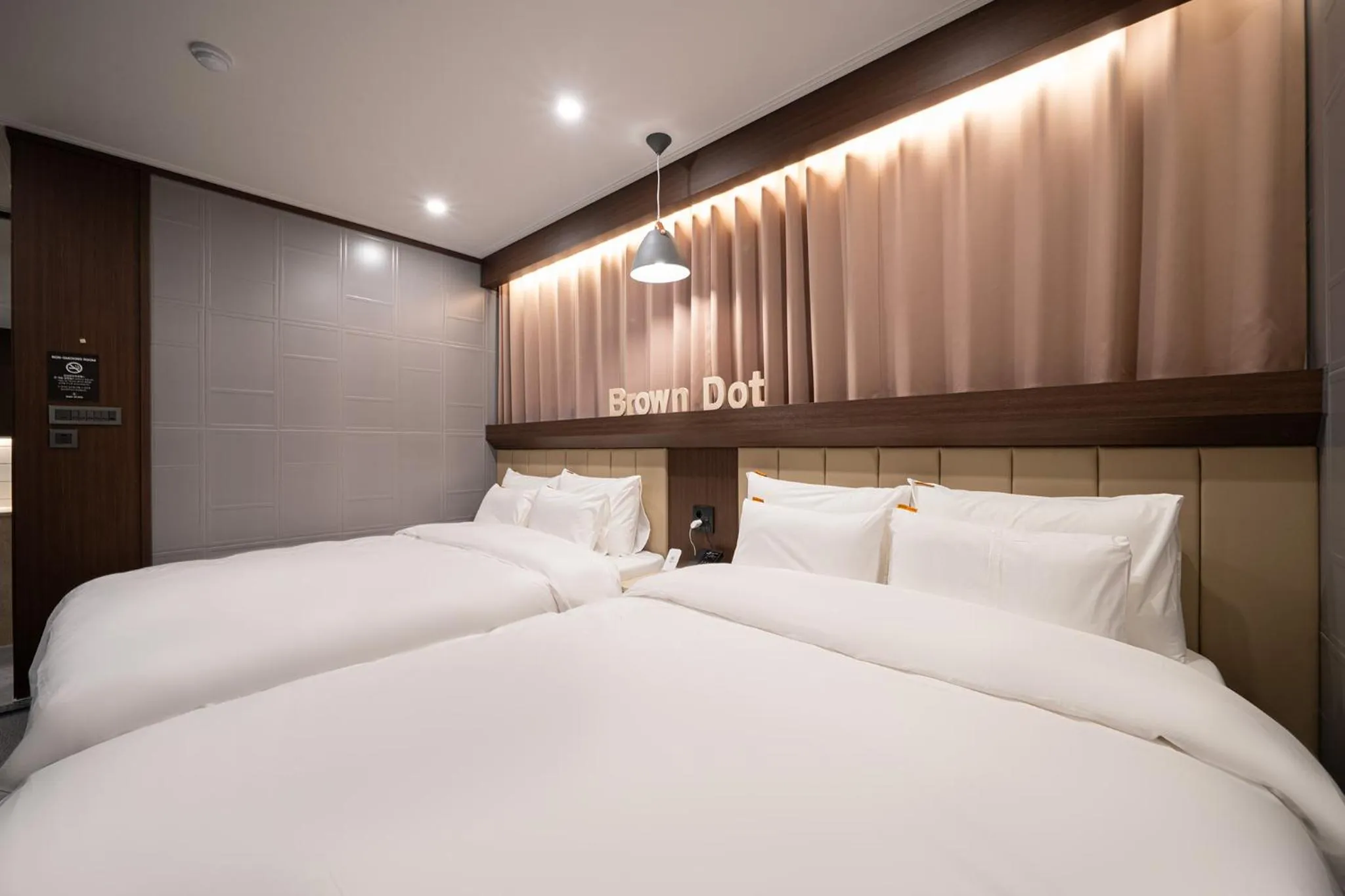 Bed in Brown Dot Hotel Sangju