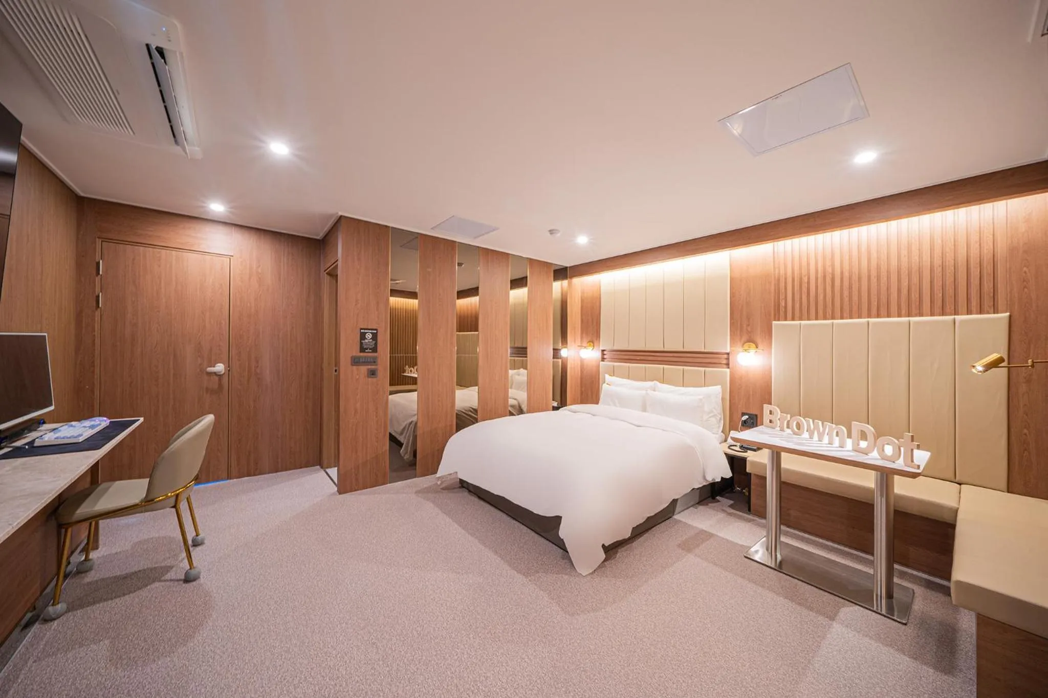 Bed in Brown Dot Hotel Sangju