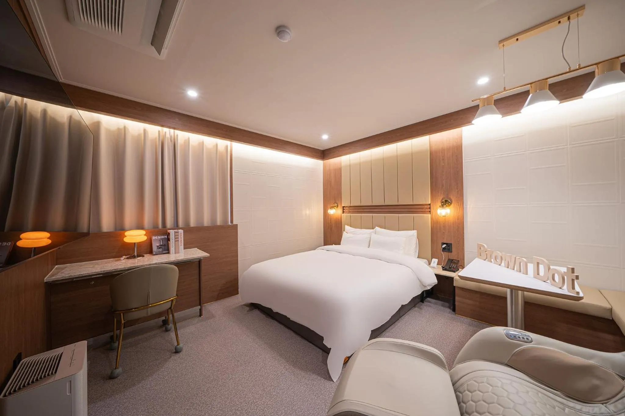 Bed in Brown Dot Hotel Sangju