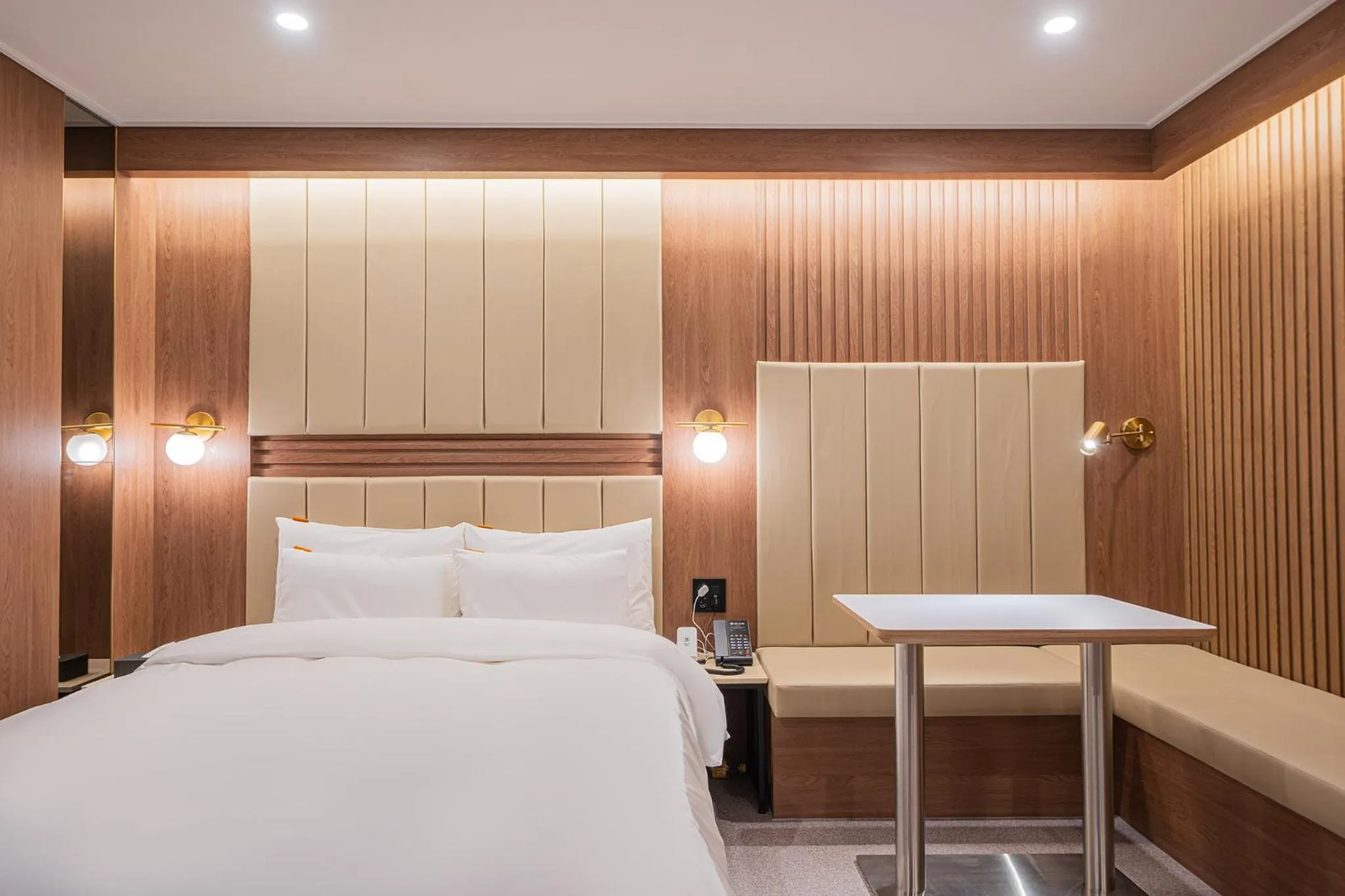 Bed in Brown Dot Hotel Sangju