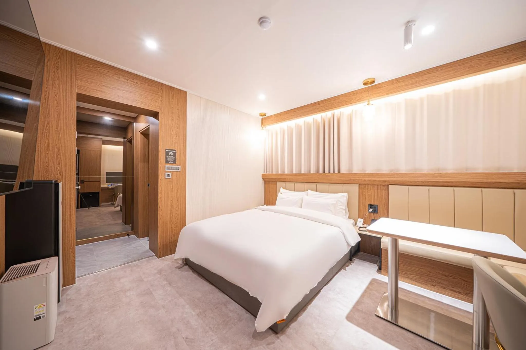 Bed in Brown Dot Hotel Sangju