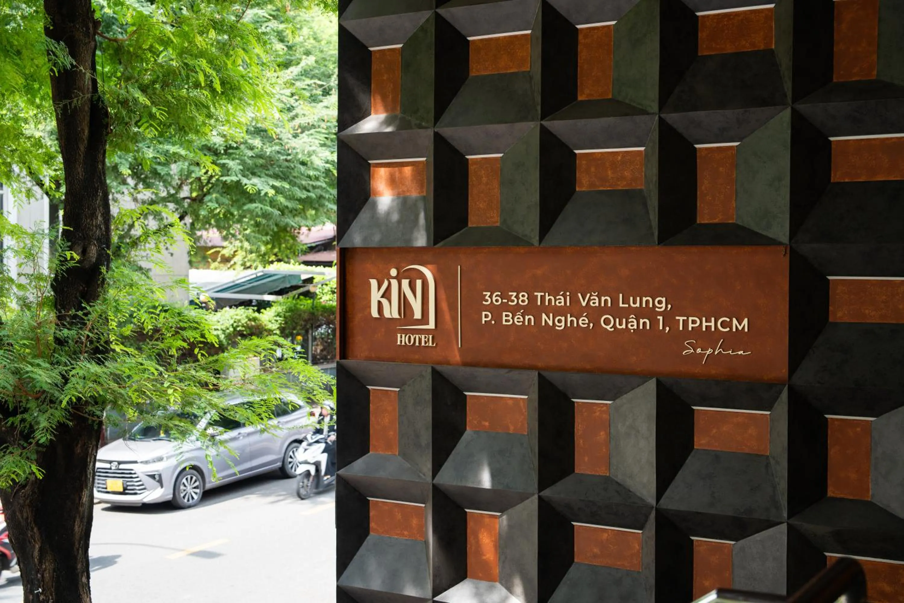 Property logo or sign in Kin Hotel Thai Van Lung