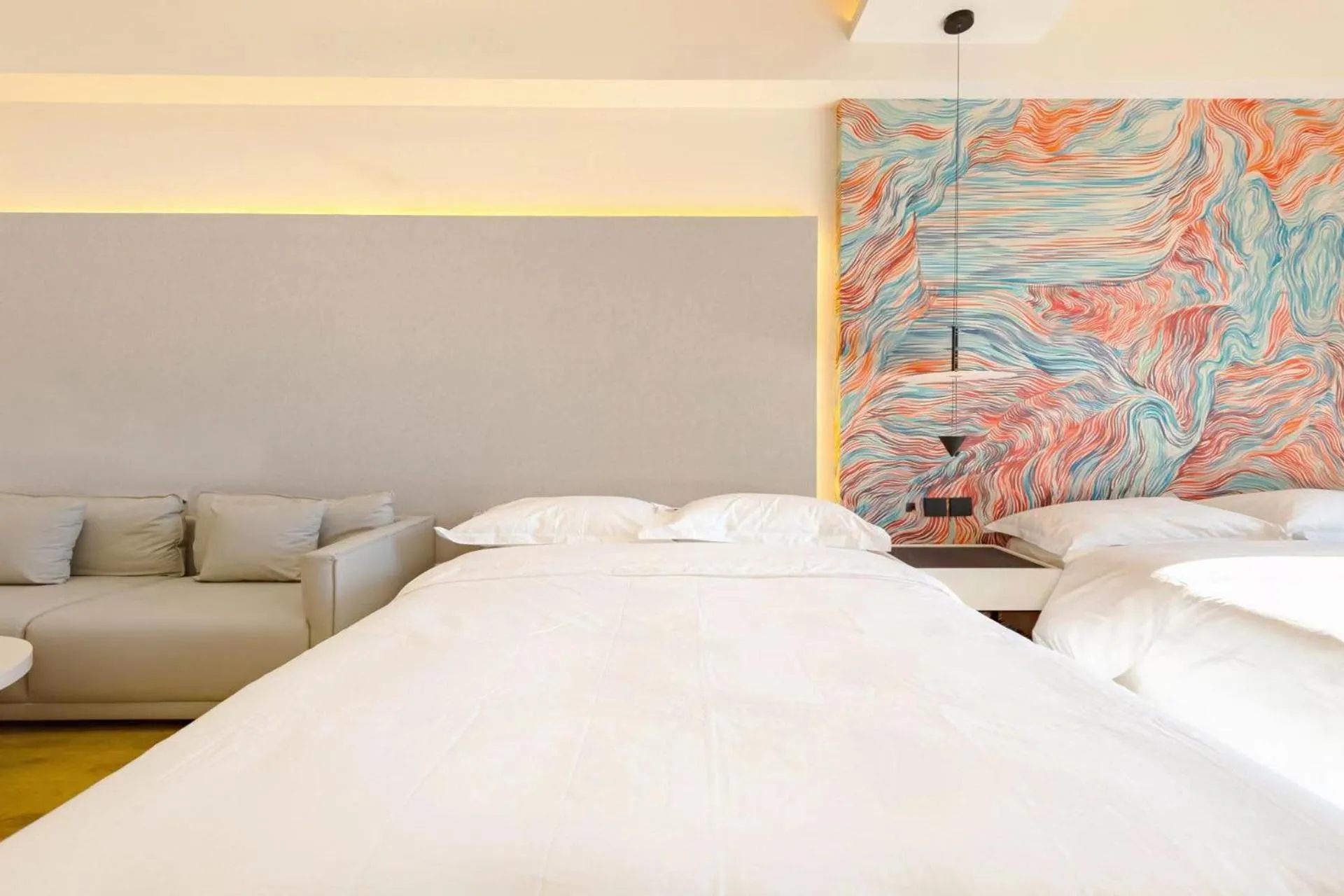 Bed in Dream Inn Hotel Beijing