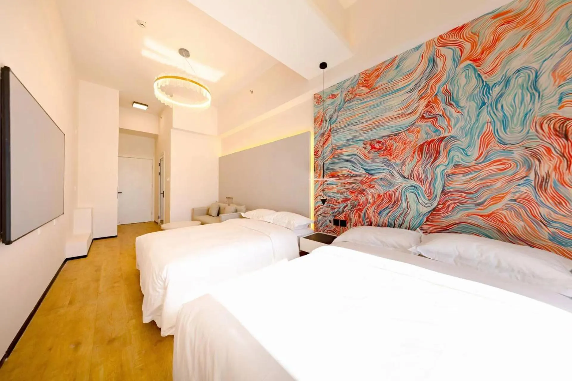 Bed in Dream Inn Hotel Beijing