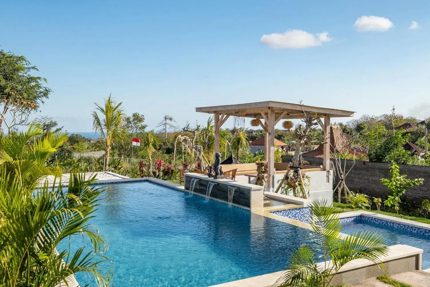 Pool view in Cove D Ancak Villa and Bungalow Pool view in Cove D Ancak Villa and Bungalow