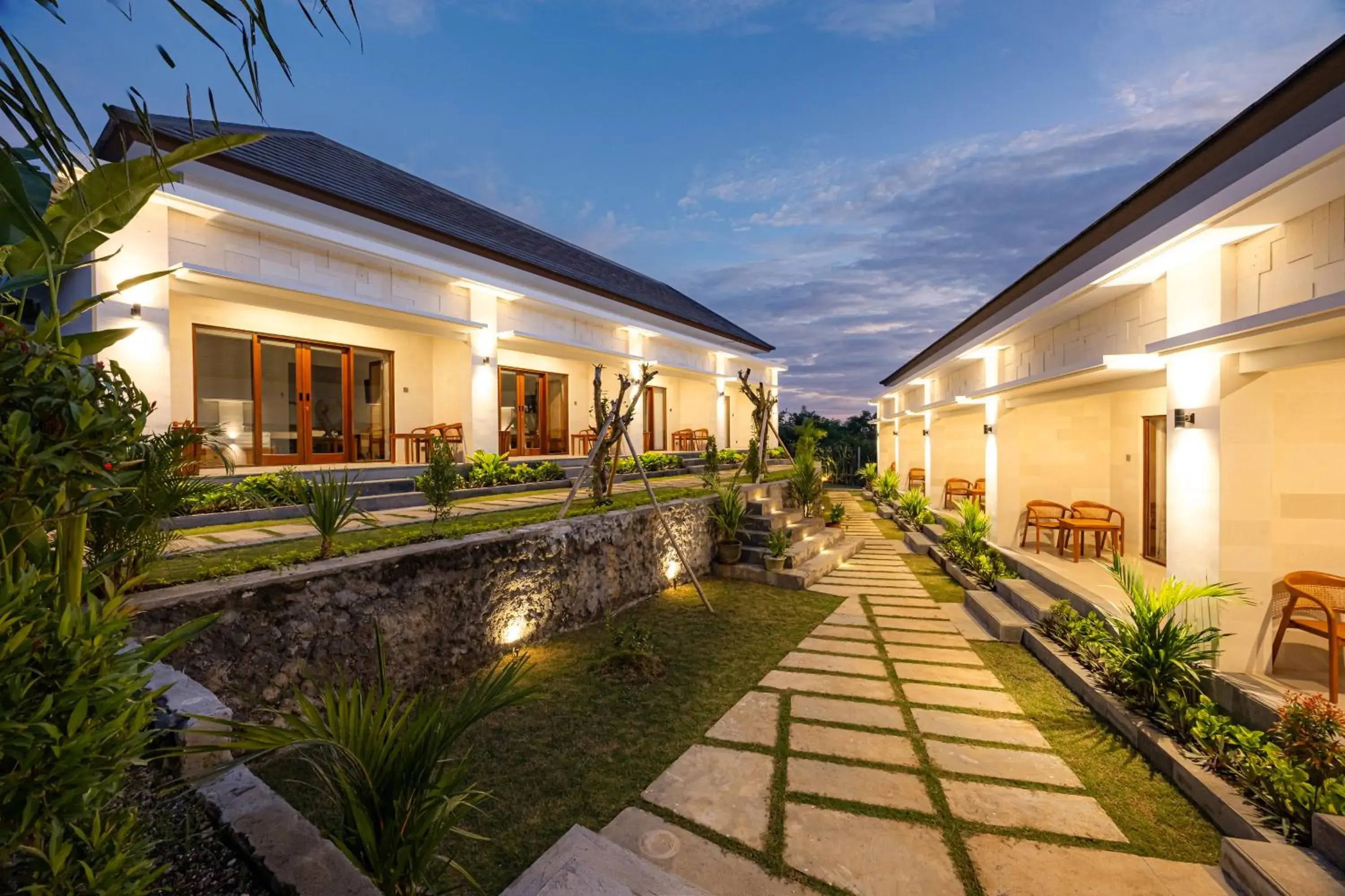 Garden view in Cove D Ancak Villa and Bungalow Garden view in Cove D Ancak Villa and Bungalow