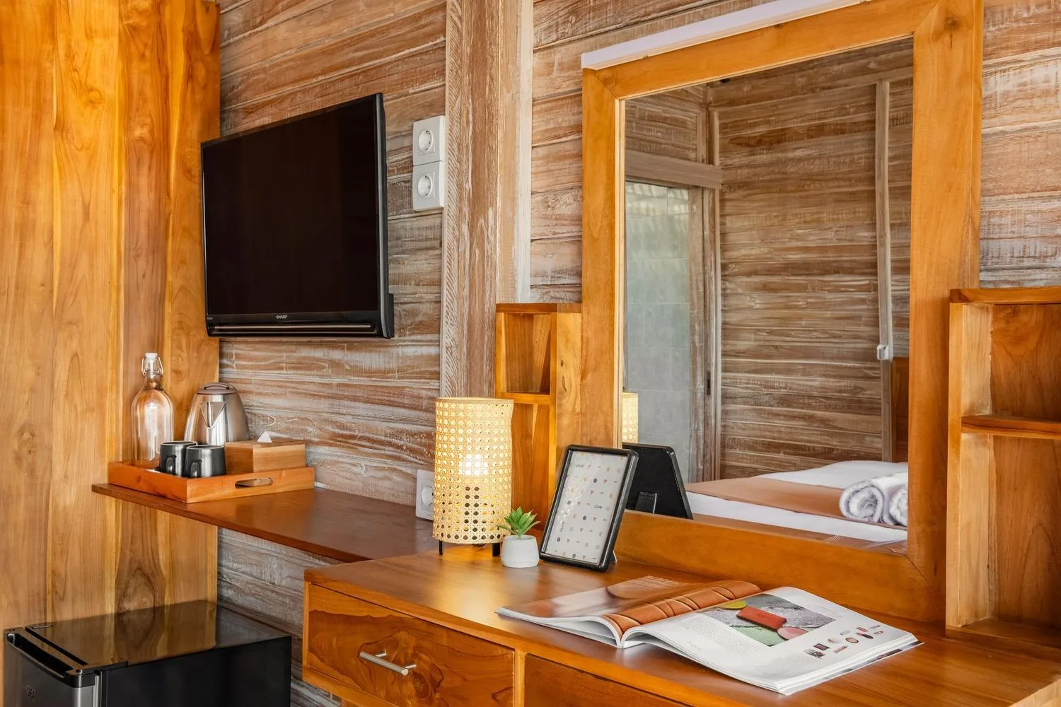 TV and multimedia, Bed in Cove D Ancak Villa and Bungalow