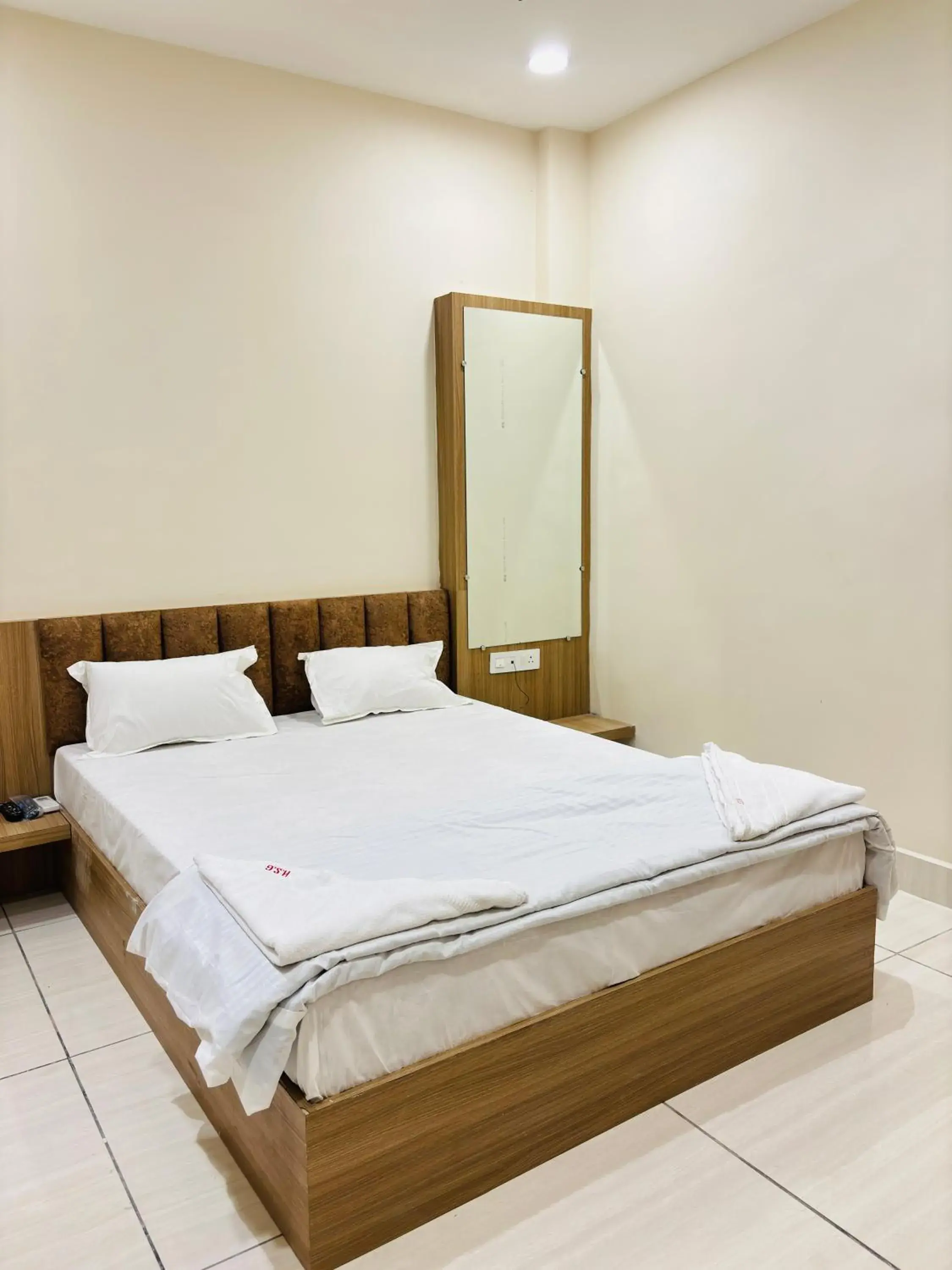 Bed in Hotel Shreegopal Bed in Hotel Shreegopal