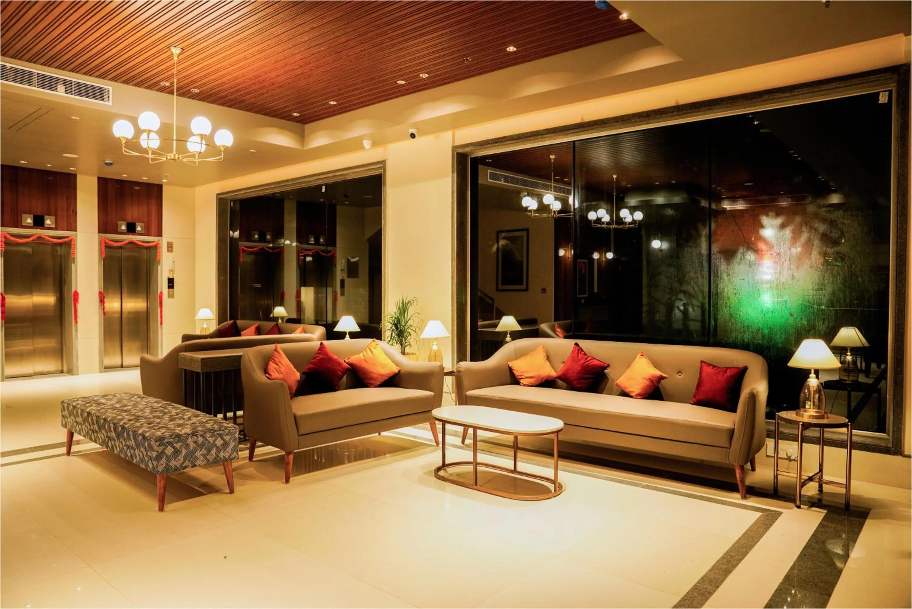 Lobby or reception in The Grand Sona