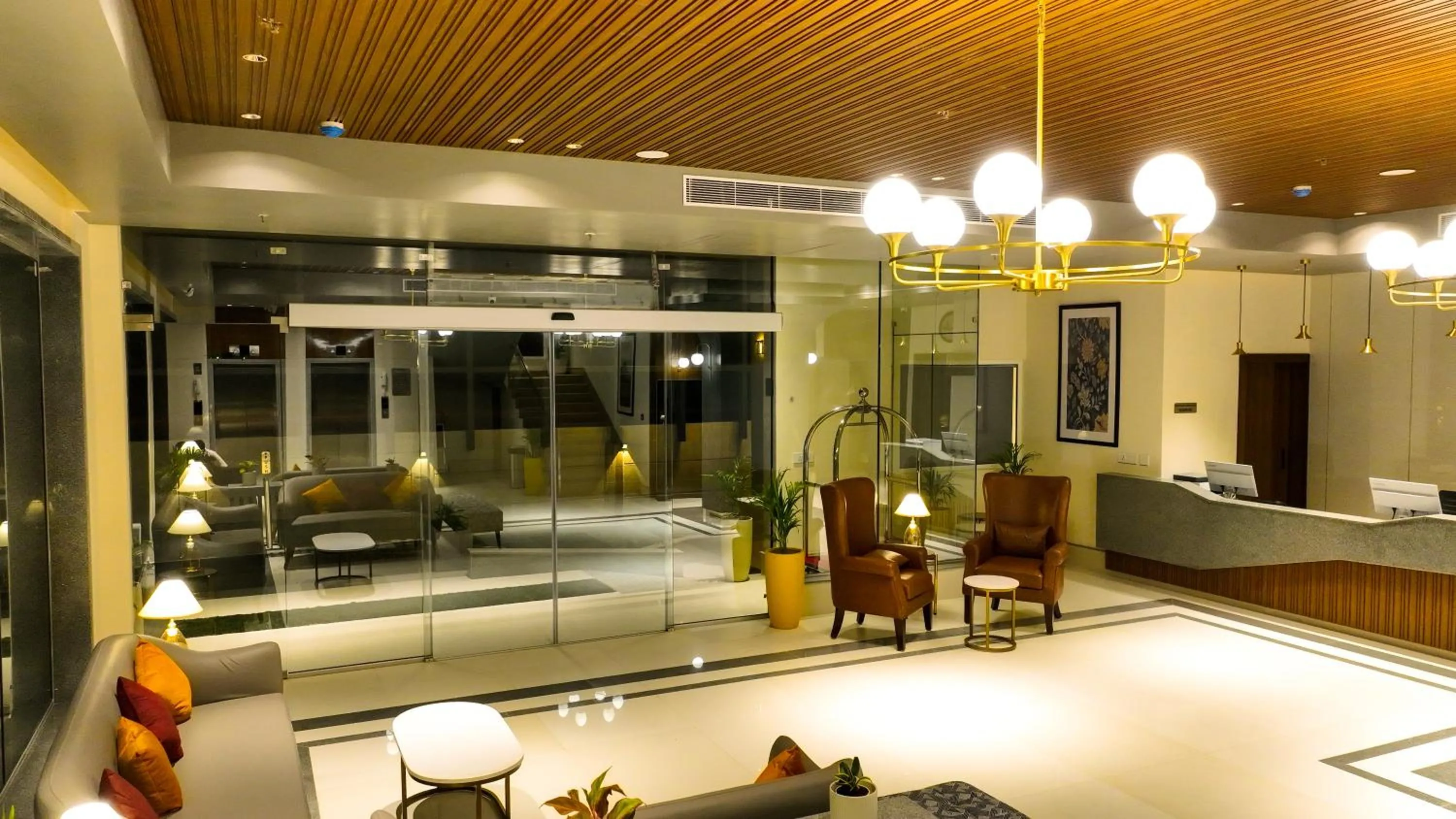 Lobby or reception in The Grand Sona