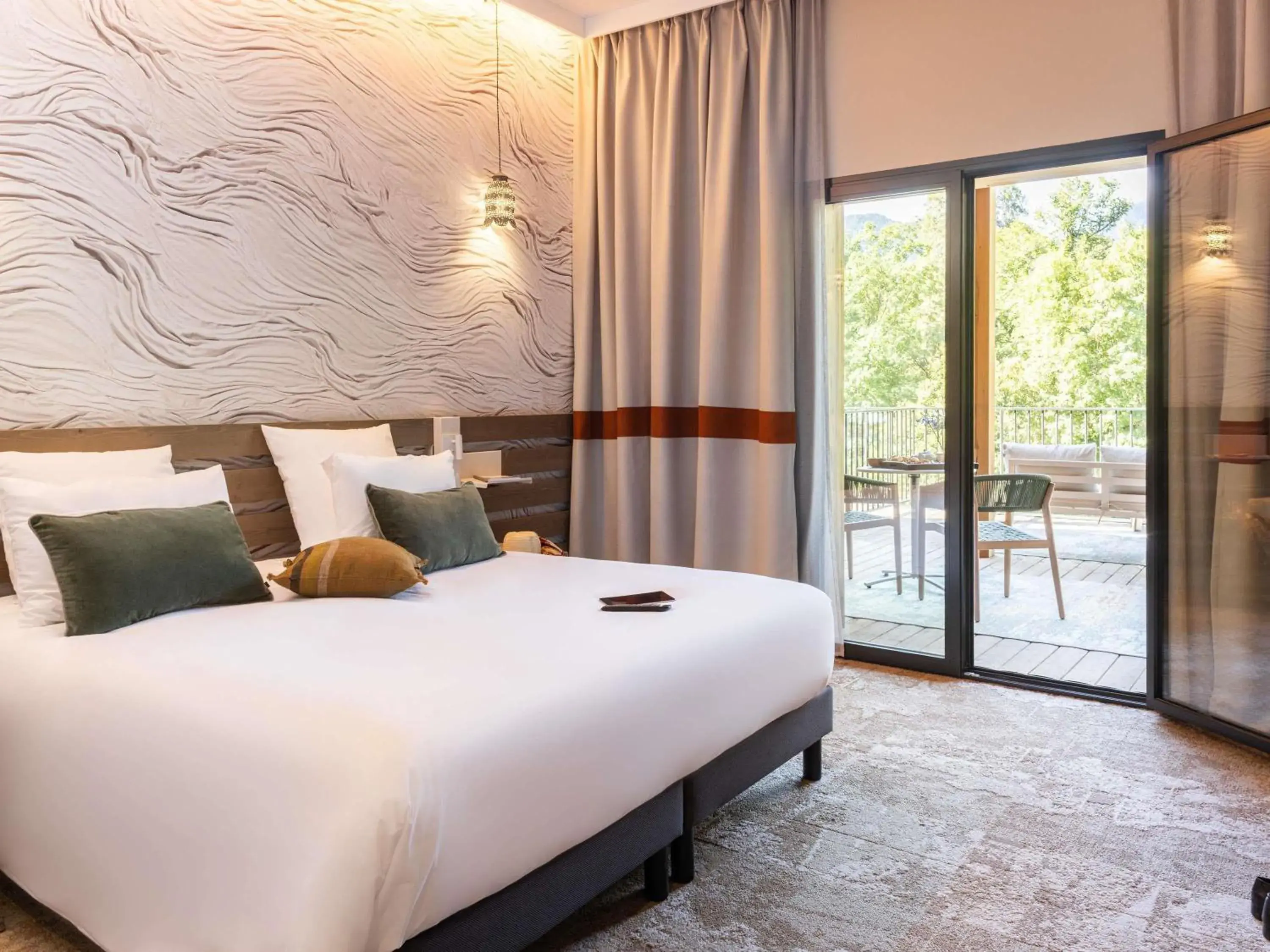 Privilege Room with One Double Bed and Mountain View in Mercure Ax Les Thermes Privilege Room with One Double Bed and Mountain View in Mercure Ax Les Thermes