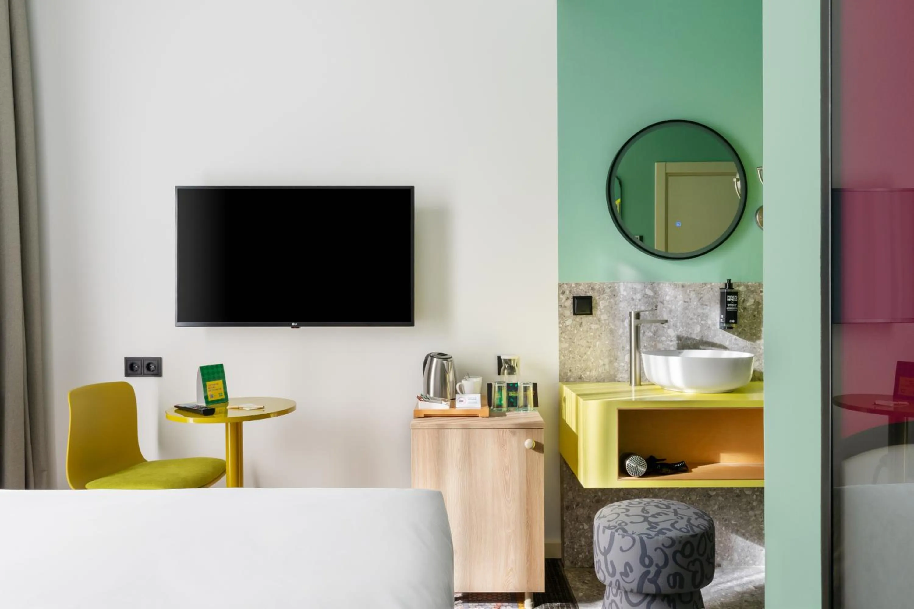 Bed in ibis Styles Old Tbilisi