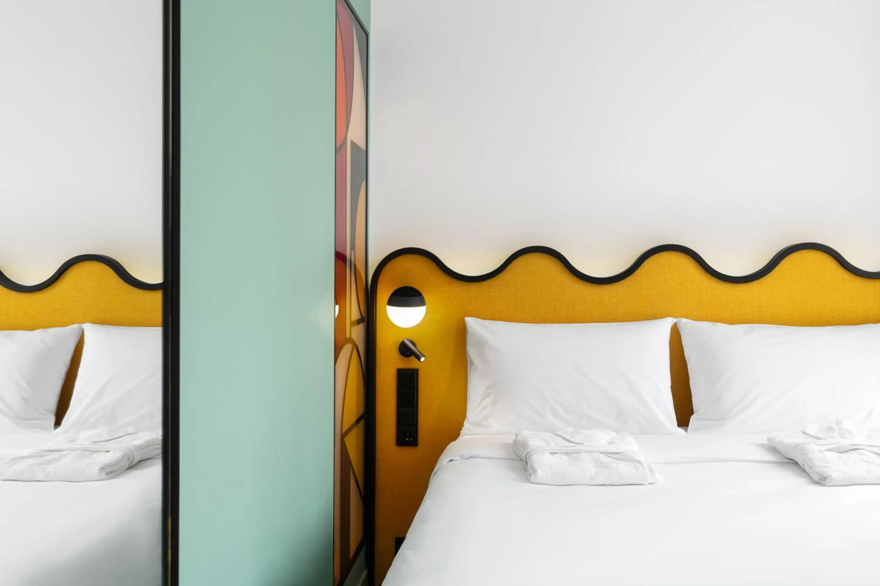 Bed in ibis Styles Old Tbilisi