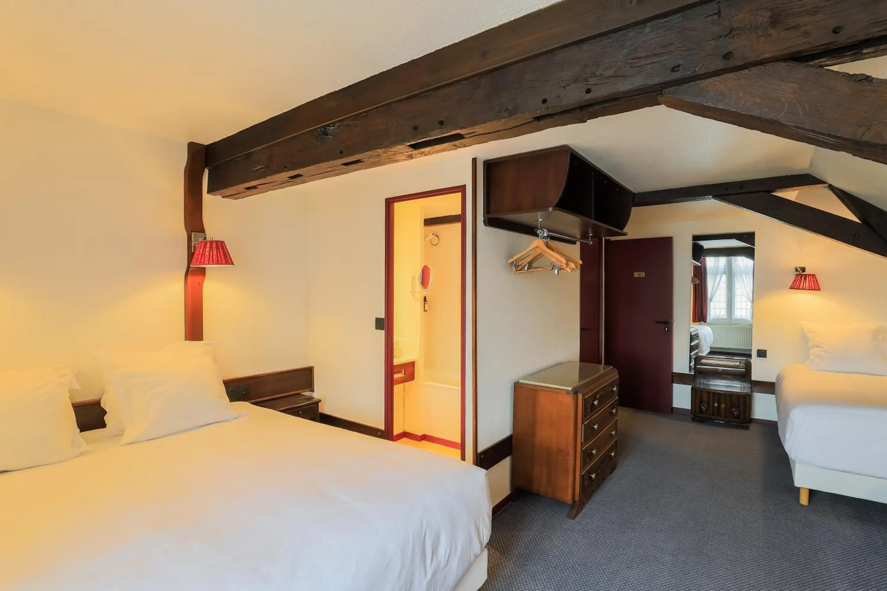 Photo of the whole room, Bed in Hôtel Les Trois Luppars Photo of the whole room, Bed in Hôtel Les Trois Luppars