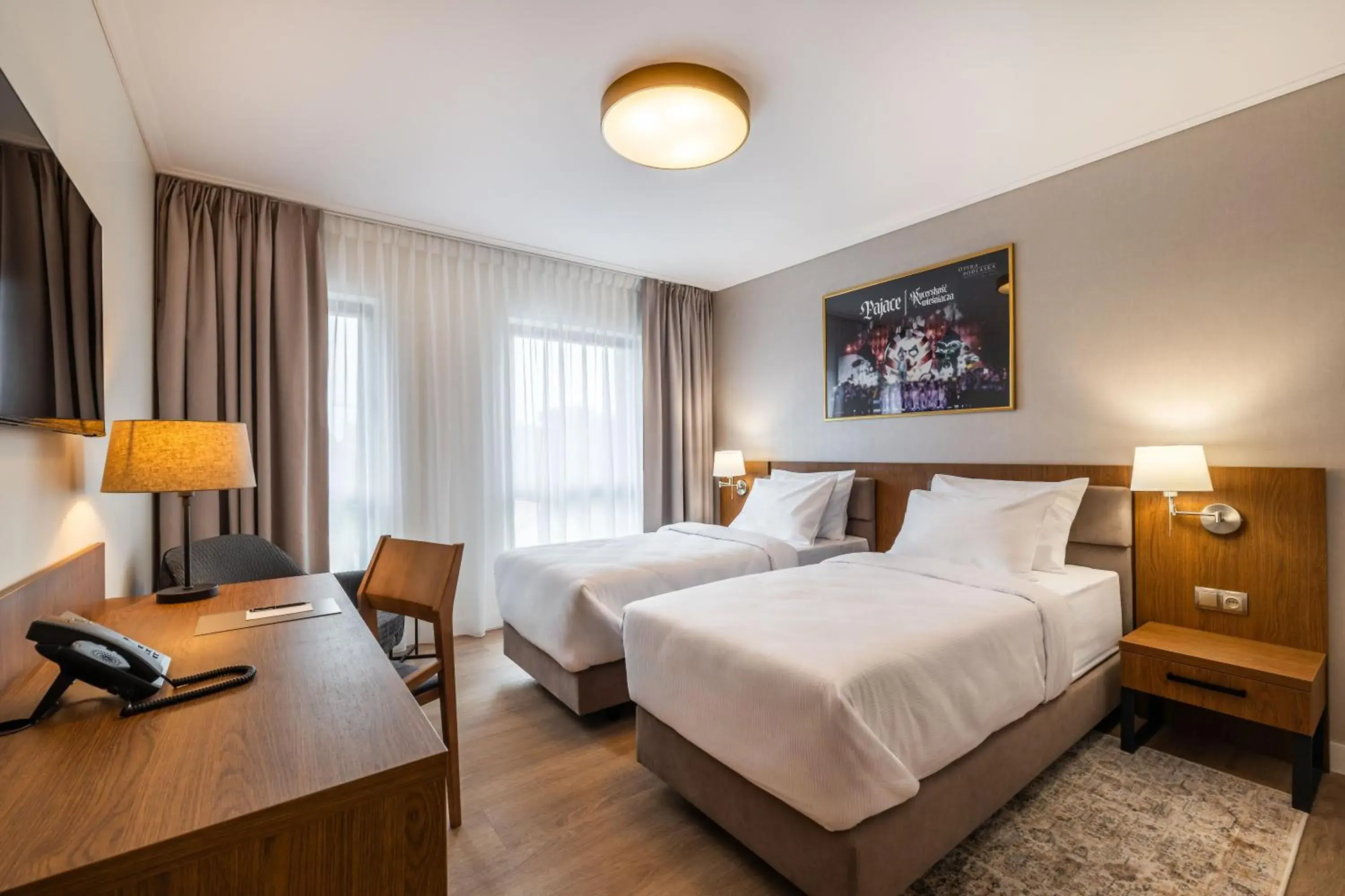Twin Room with City View - single occupancy in Hotel Opera Twin Room with City View - single occupancy in Hotel Opera
