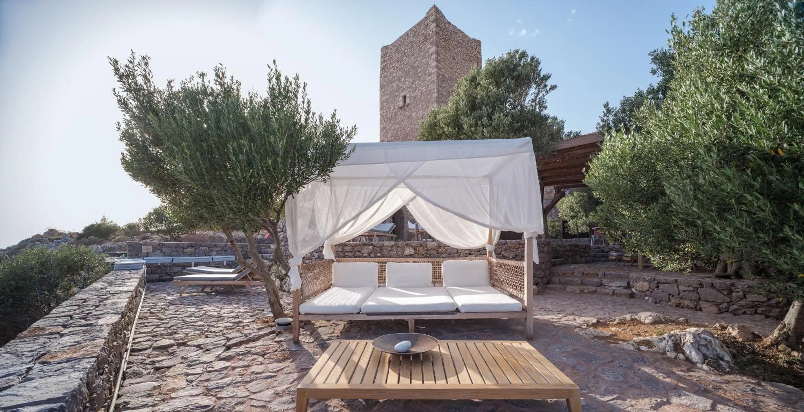 Patio in Tainaron Blue Retreat