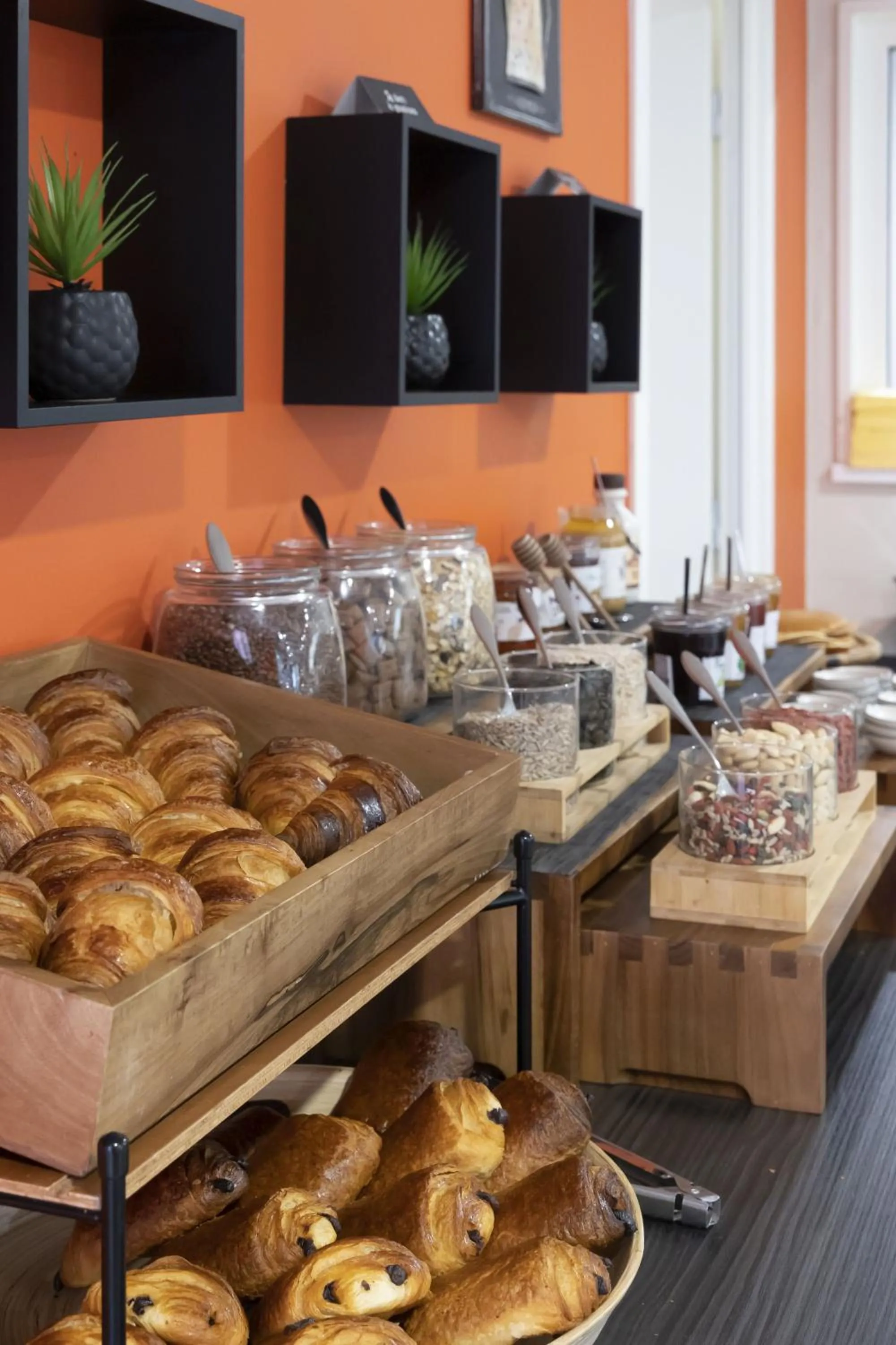 Buffet breakfast in Appart Hotel Odalys City Colmar La Rose d'Argent