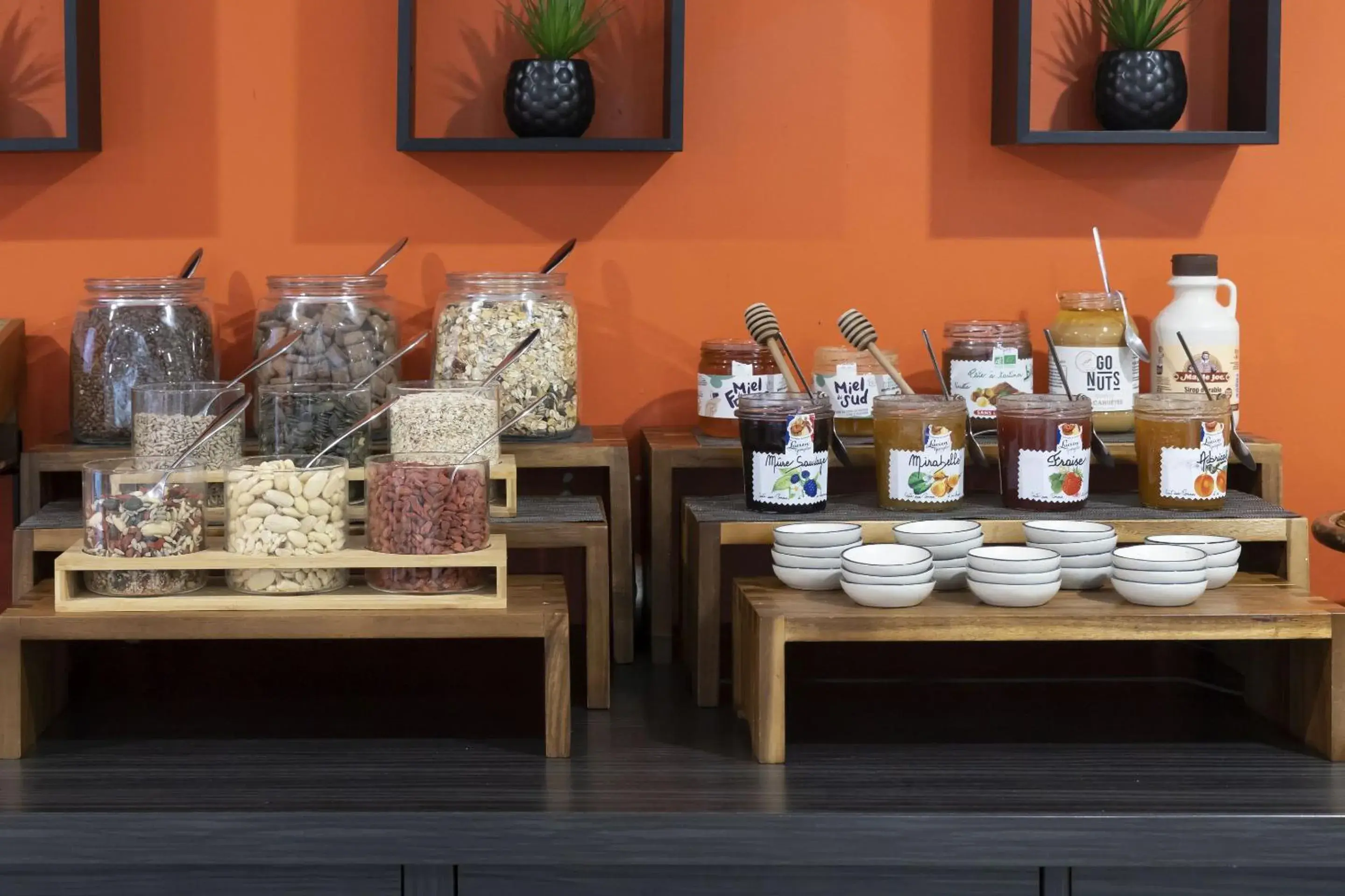 Buffet breakfast in Appart Hotel Odalys City Colmar La Rose d'Argent Buffet breakfast in Appart Hotel Odalys City Colmar La Rose d'Argent