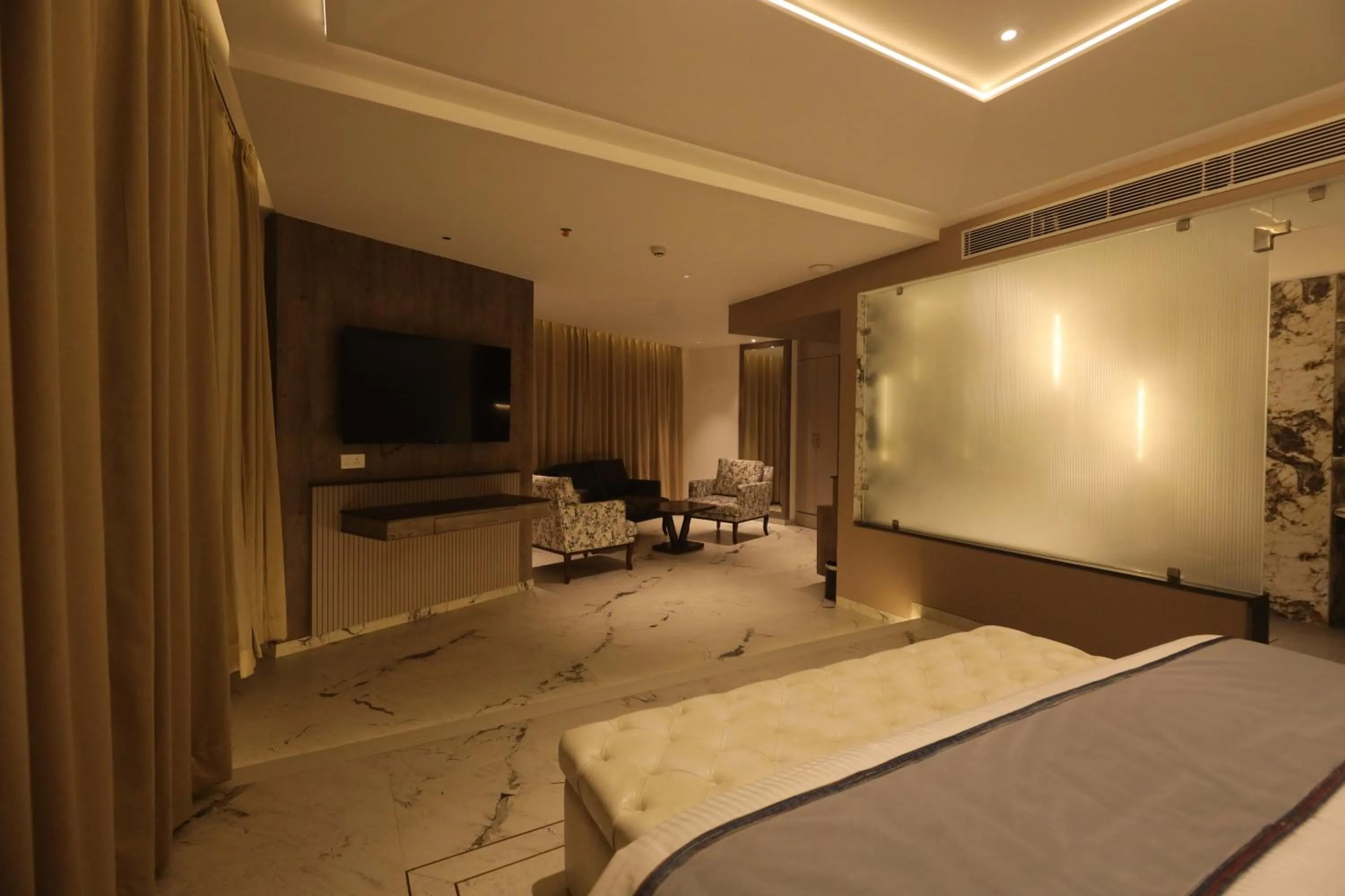 Bed in Sapphire Blue