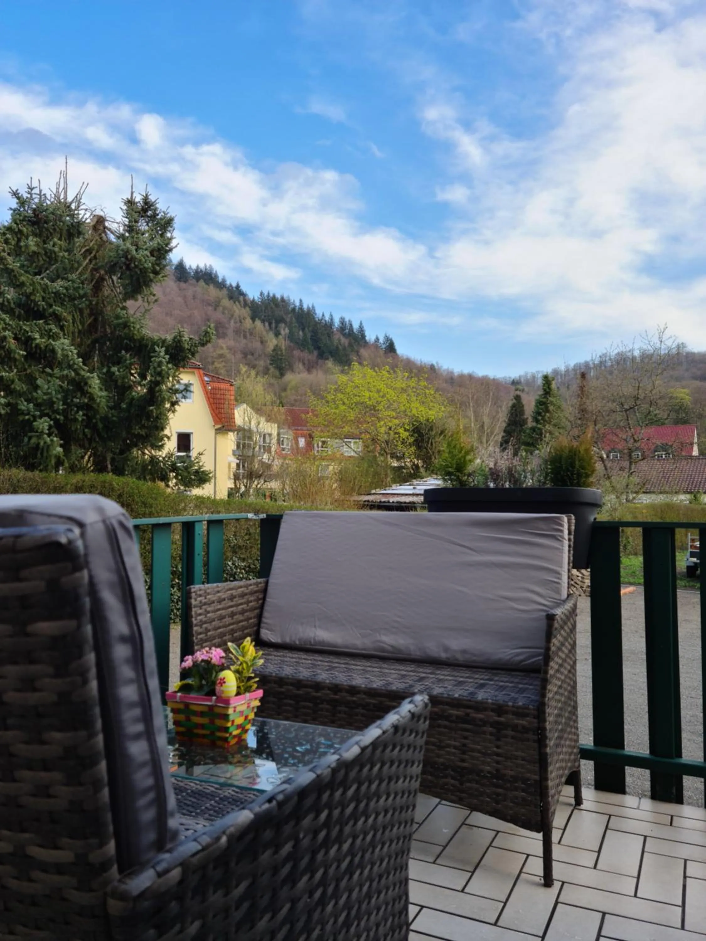 Balcony/Terrace in Pension Kreihe im Harz