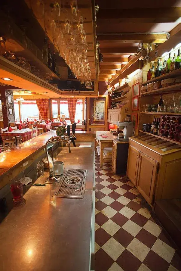 Lounge or bar in Logis hôtel Arbez Franco Suisse Lounge or bar in Logis hôtel Arbez Franco Suisse