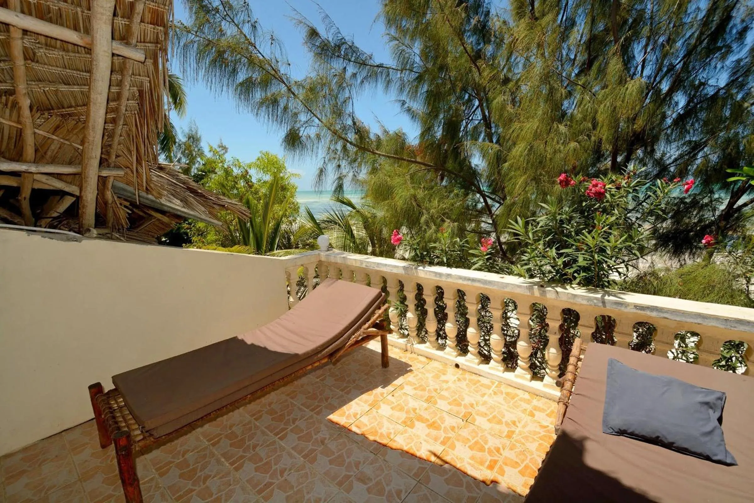 Balcony/Terrace in Kipepeo Lodge Zanzibar