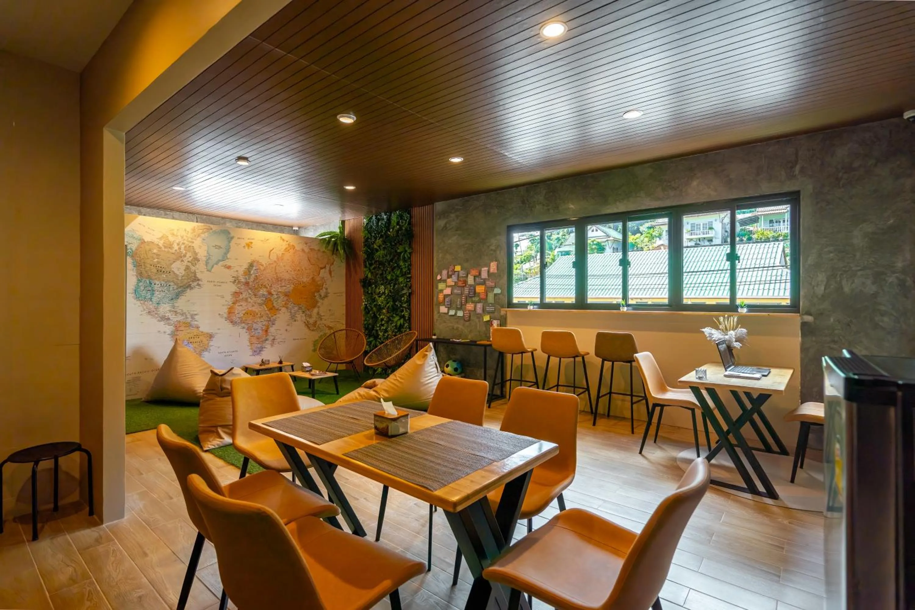 Seating area in Mitsu Guesthouse