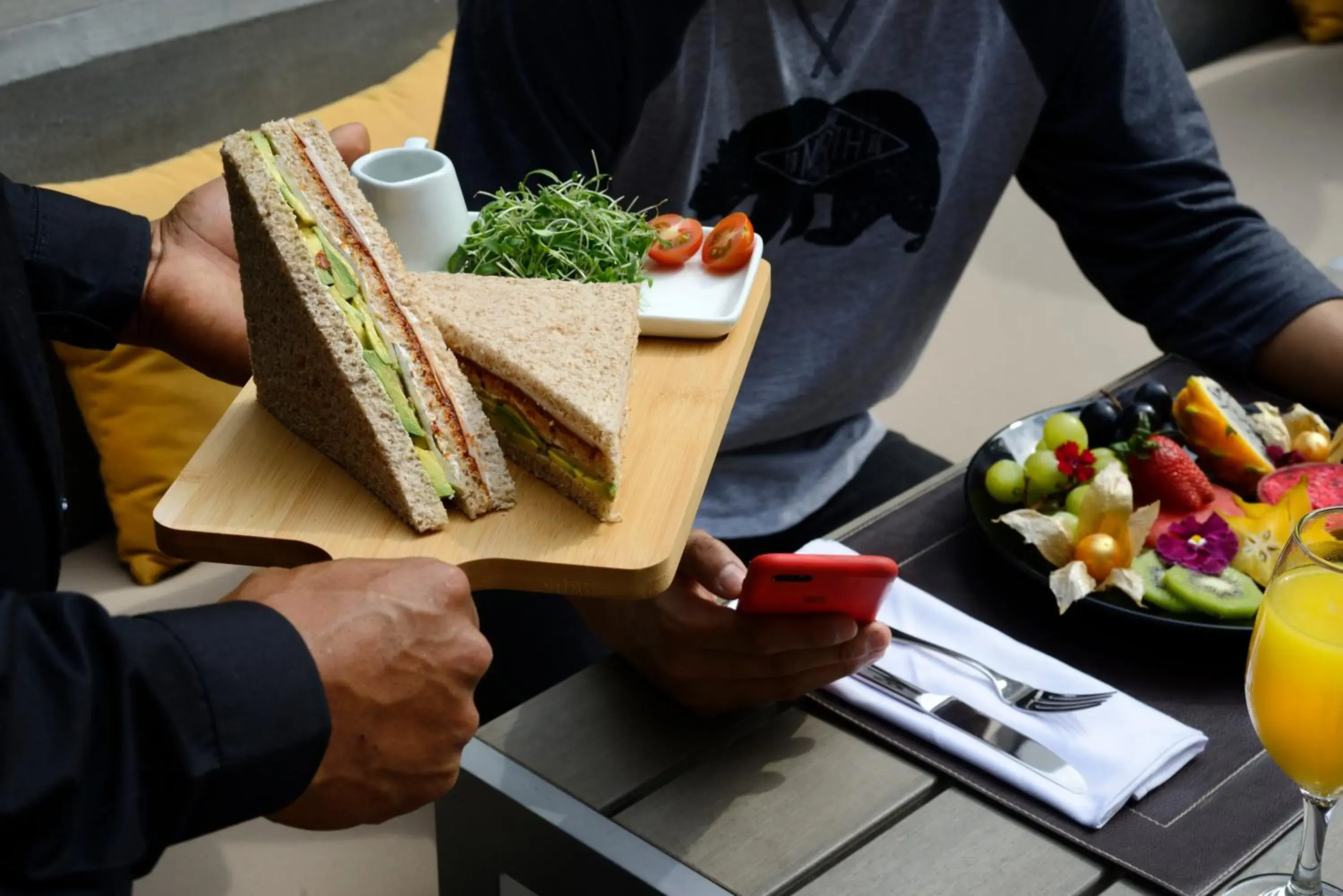 Buffet breakfast in Mercure Ariosto Lima Buffet breakfast in Mercure Ariosto Lima