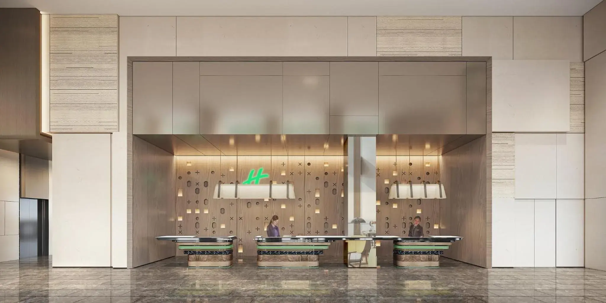 Lobby or reception in Holiday Inn Shenzhen Nanshan by IHG Lobby or reception in Holiday Inn Shenzhen Nanshan by IHG